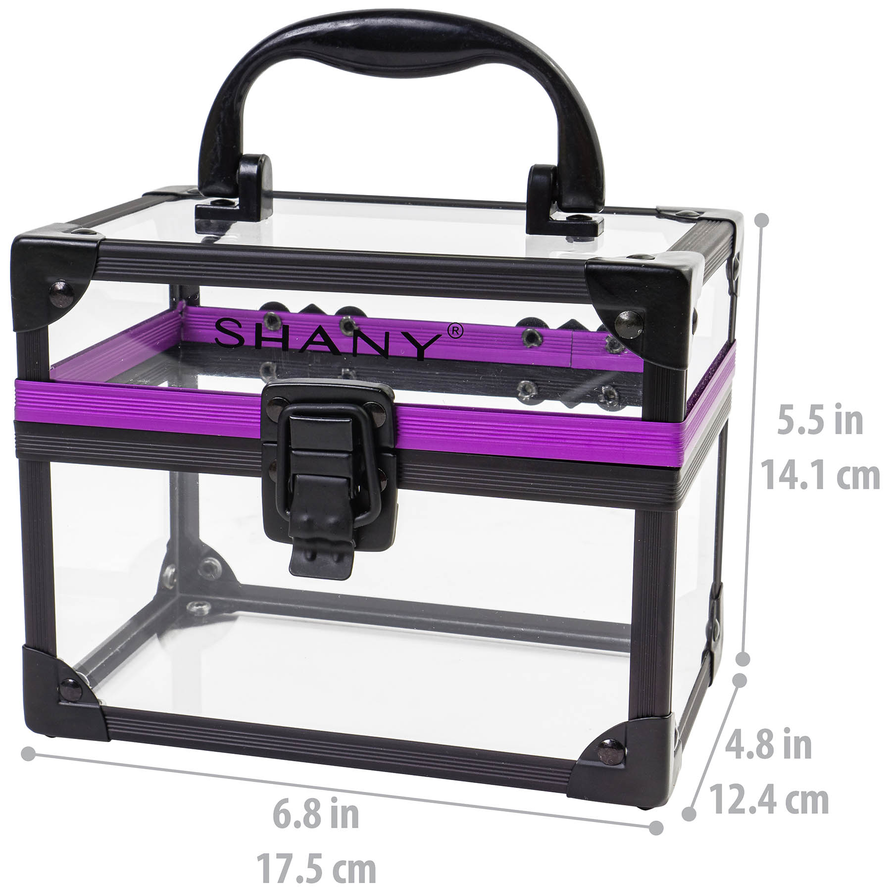 SHANY Clear Cosmetics and Toiletry Train Case with Secure Closure - 第 13/35 張圖片