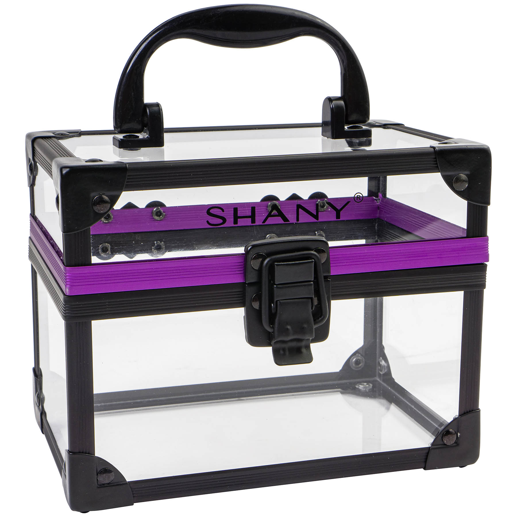 SHANY Clear Cosmetics and Toiletry Train Case with Secure Closure - 第 14/35 張圖片
