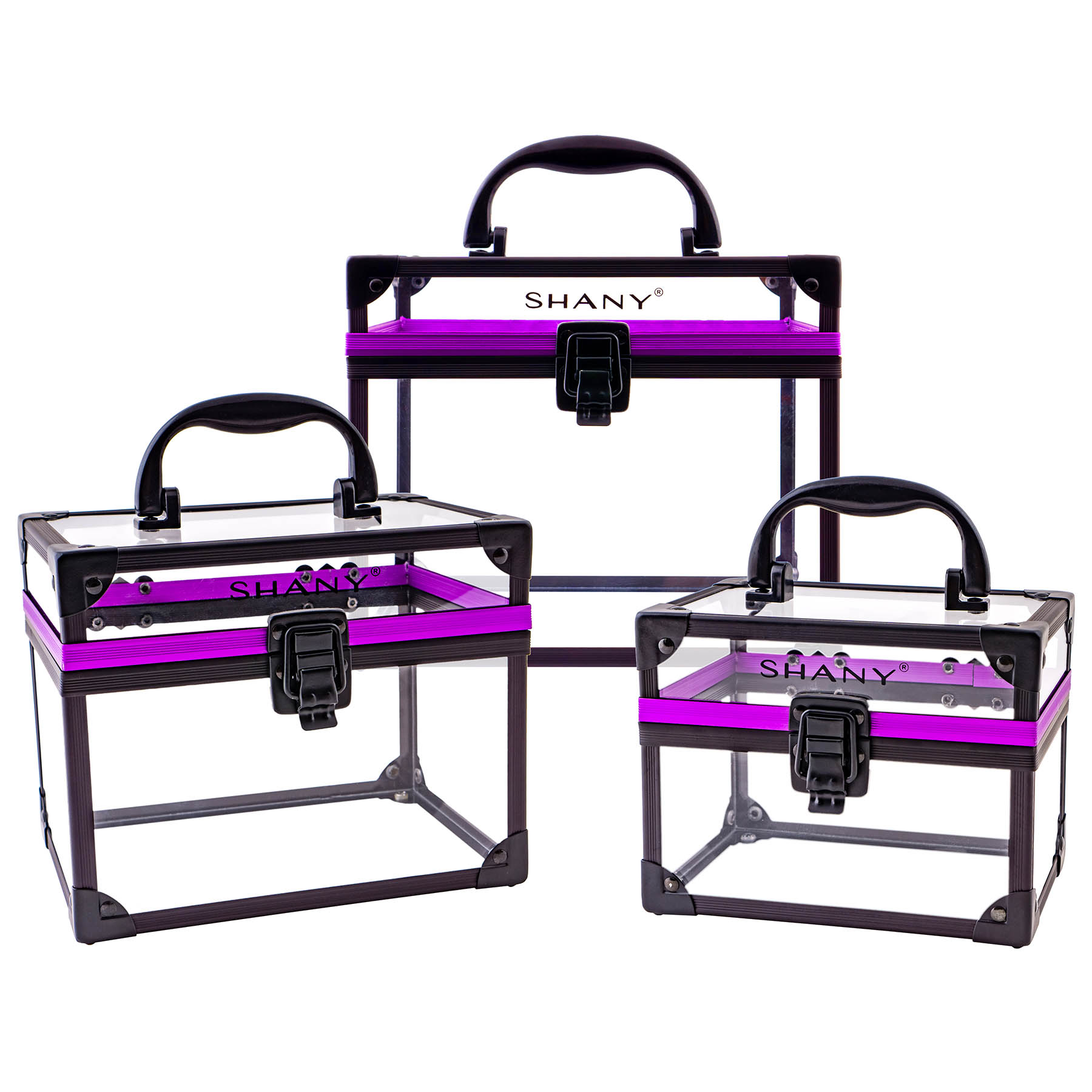 SHANY Clear Cosmetics and Toiletry Train Case with Secure Closure - 第 17/35 張圖片