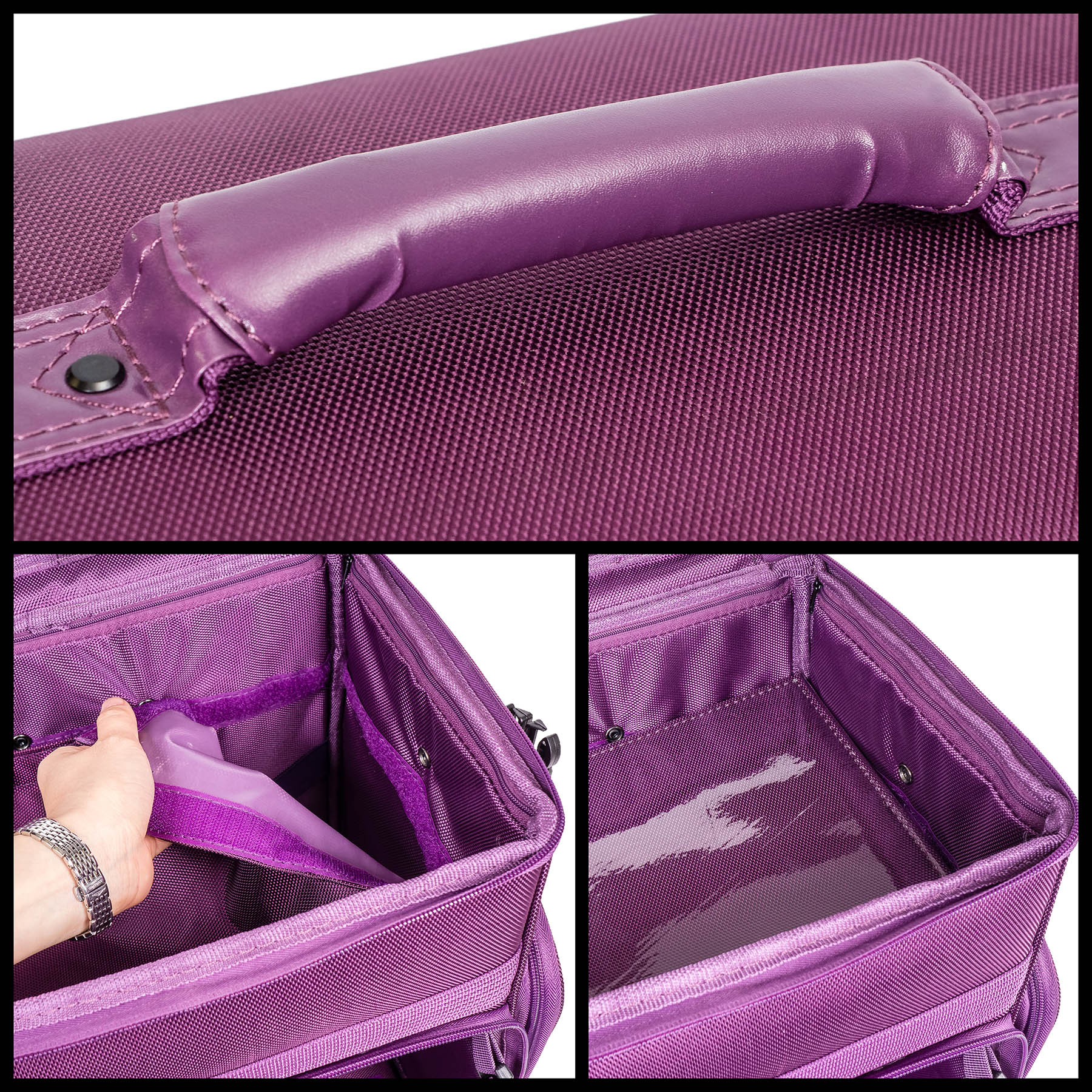 SHANY Soft Rolling Makeup Trolley Case Multiple Compartments eBay