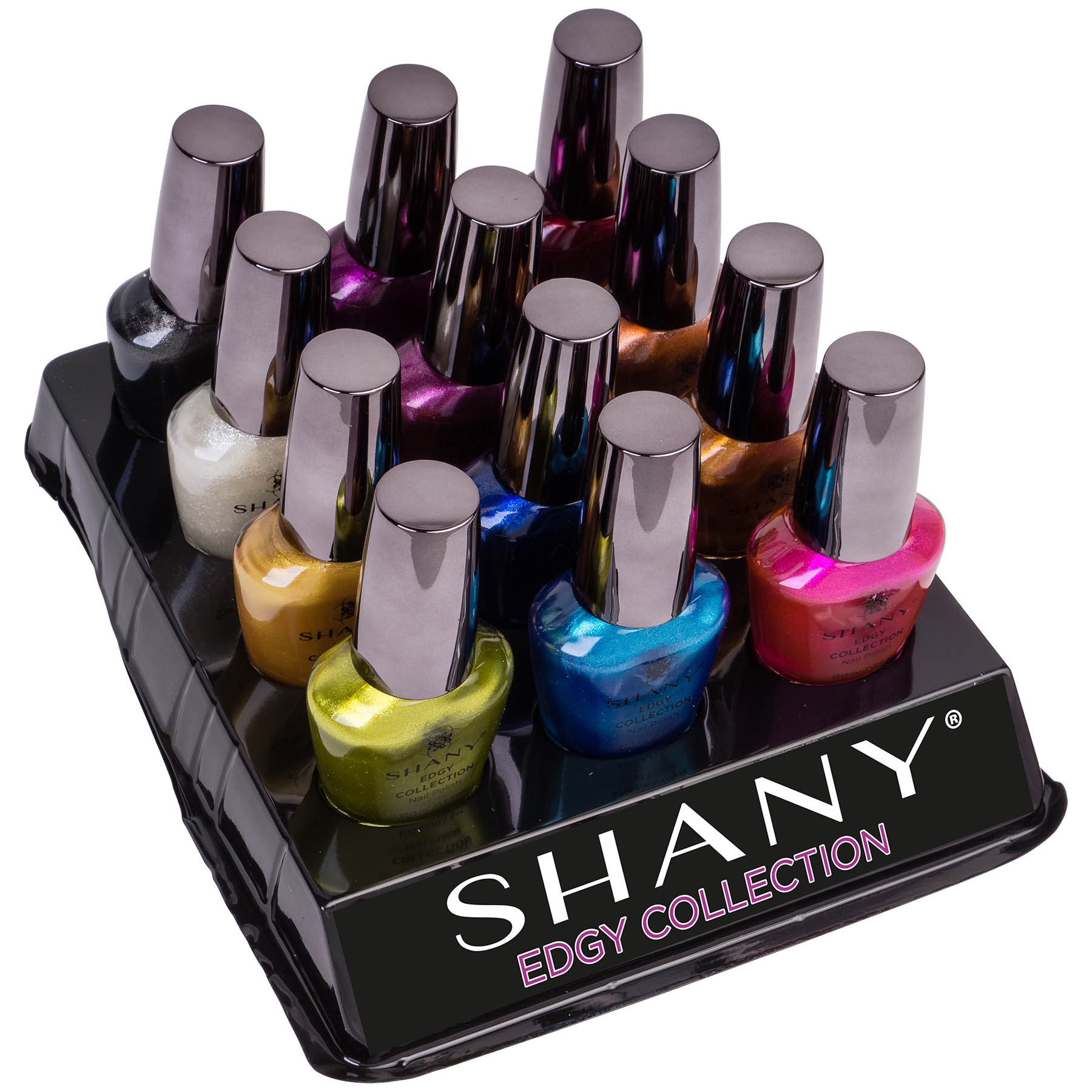 The SHANY Cosmetics Nail Polish Set with 12 Semi Glossy and Shimmery