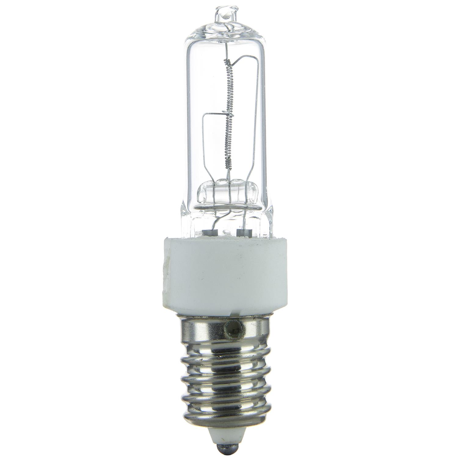 SUNLITE 75w Single Ended T4 E14 European Base Clear Halogen Lamp