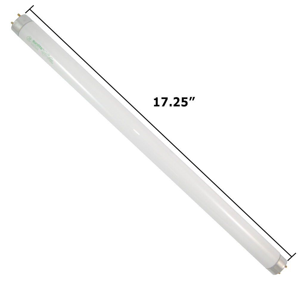 SUNLITE F15T8 15W 18 inch Daylight 6500k Fluorescent Tube Bulb