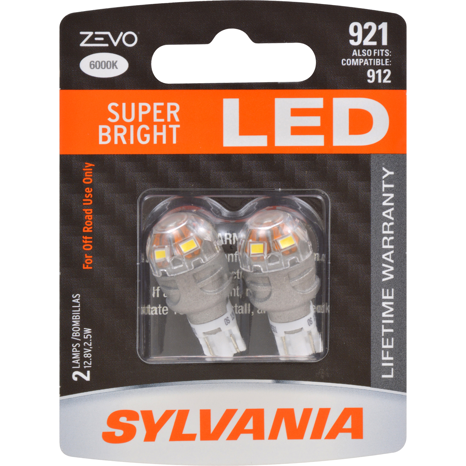 2PK SYLVANIA ZEVO 921 T16 W16W White LED Bulb 46135327476 eBay