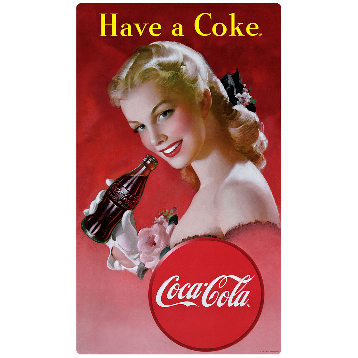 Coca-Cola Winter Summer Sun Wall Decal Vintage Style Coke