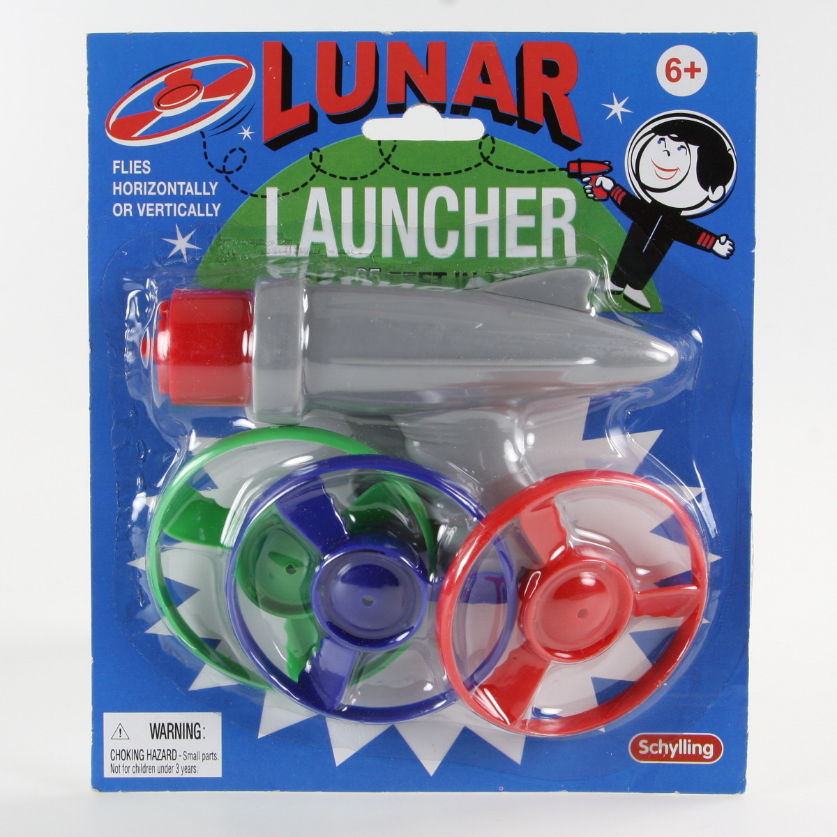 Lunar Launcher Toy Flying Disc Gun Classic Kids' Stocking Stuffer with