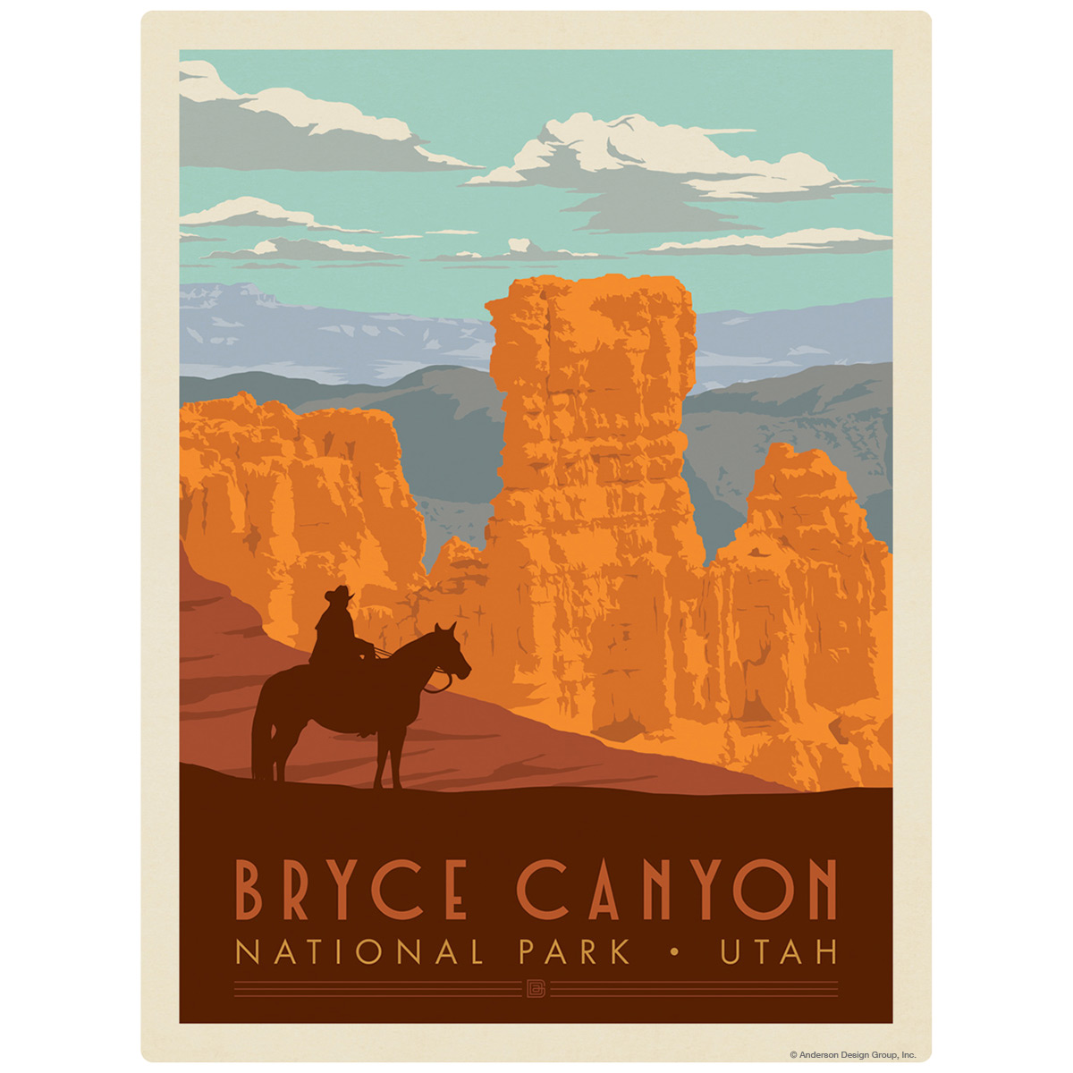 Utah Hoodoo Bryce Canyon National Park Trekking Pole Decal