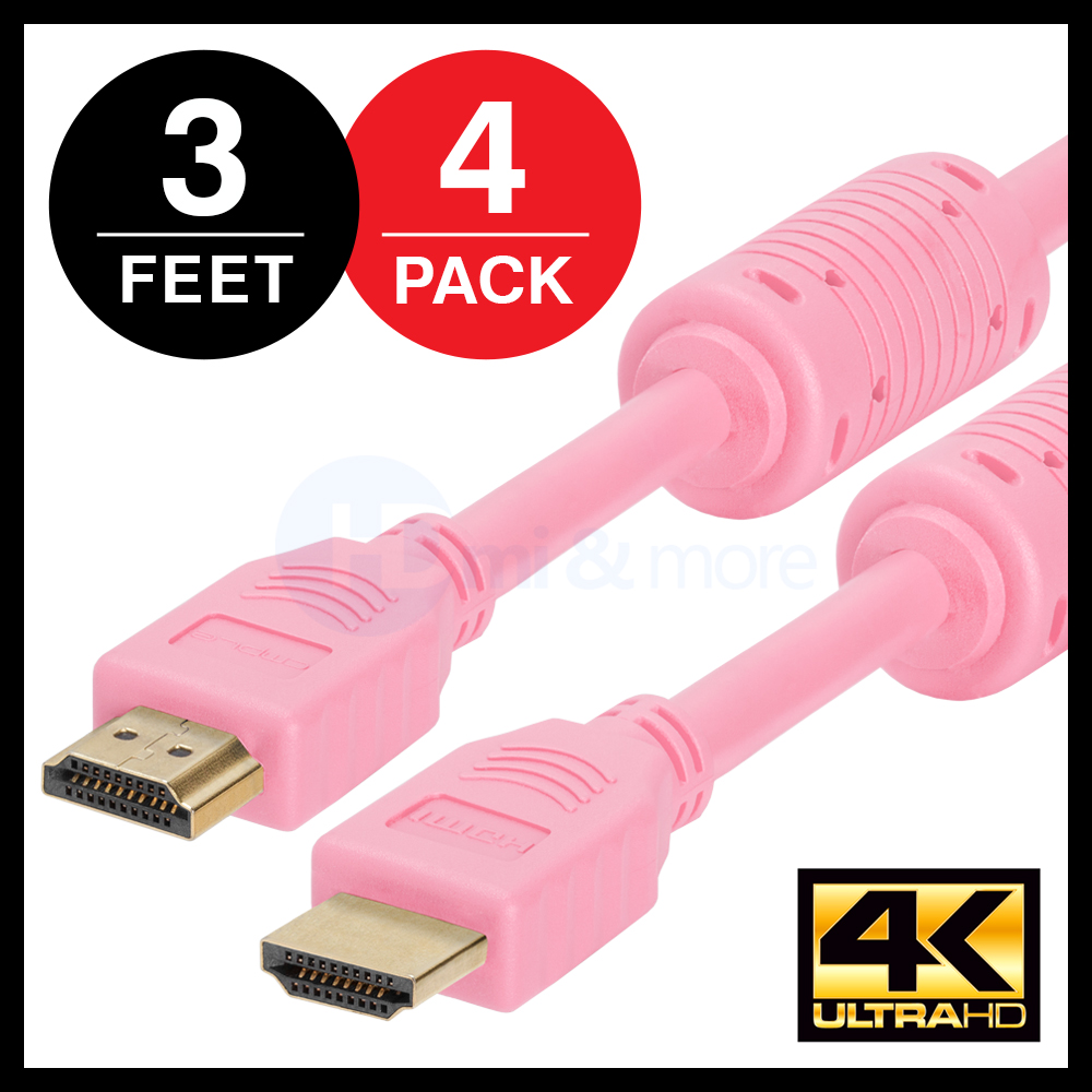 100 PACK Normal High Speed 1080P 3ft 6ft Feet LOT HDMI Cable