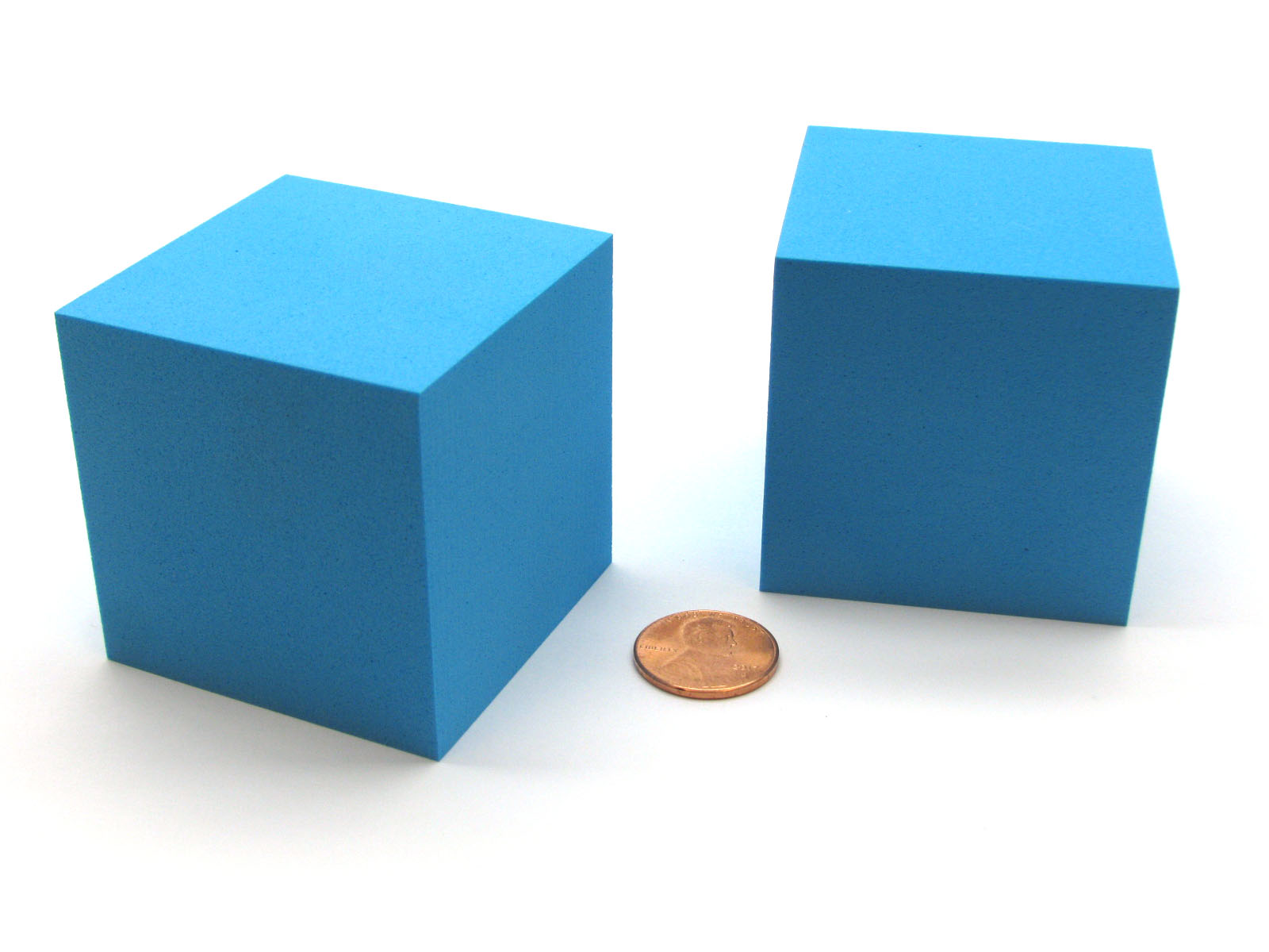 Dice 2 18183123782 Cubes Of 18183123782 Blue 50mm Large Jumbo Foam