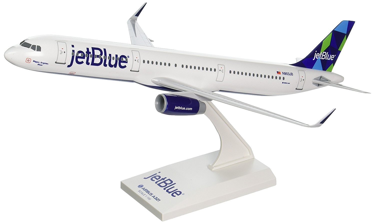 Daron Skymarks Jetblue A321 1/150 Prism Livery Plastic Model Replica