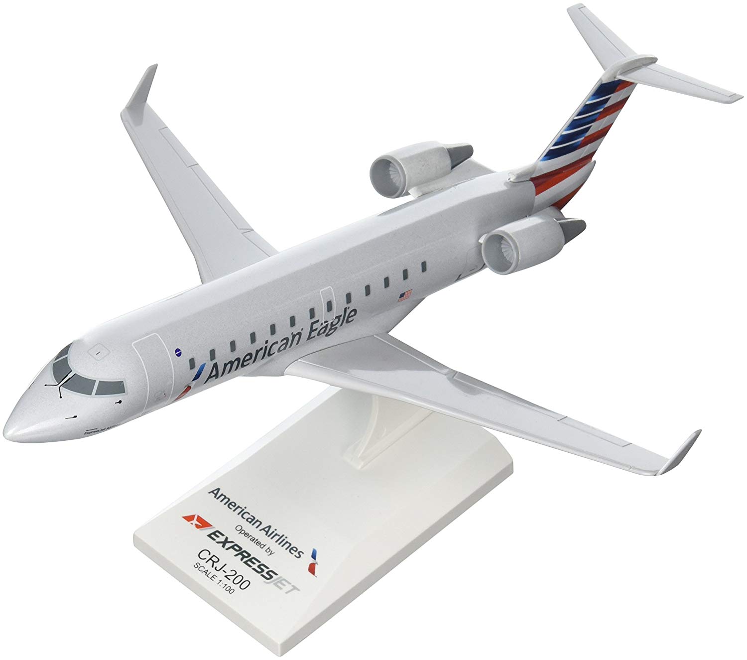 Daron Skymarks American Eagle CRJ200 1/100 Expressjet Model Aircraft