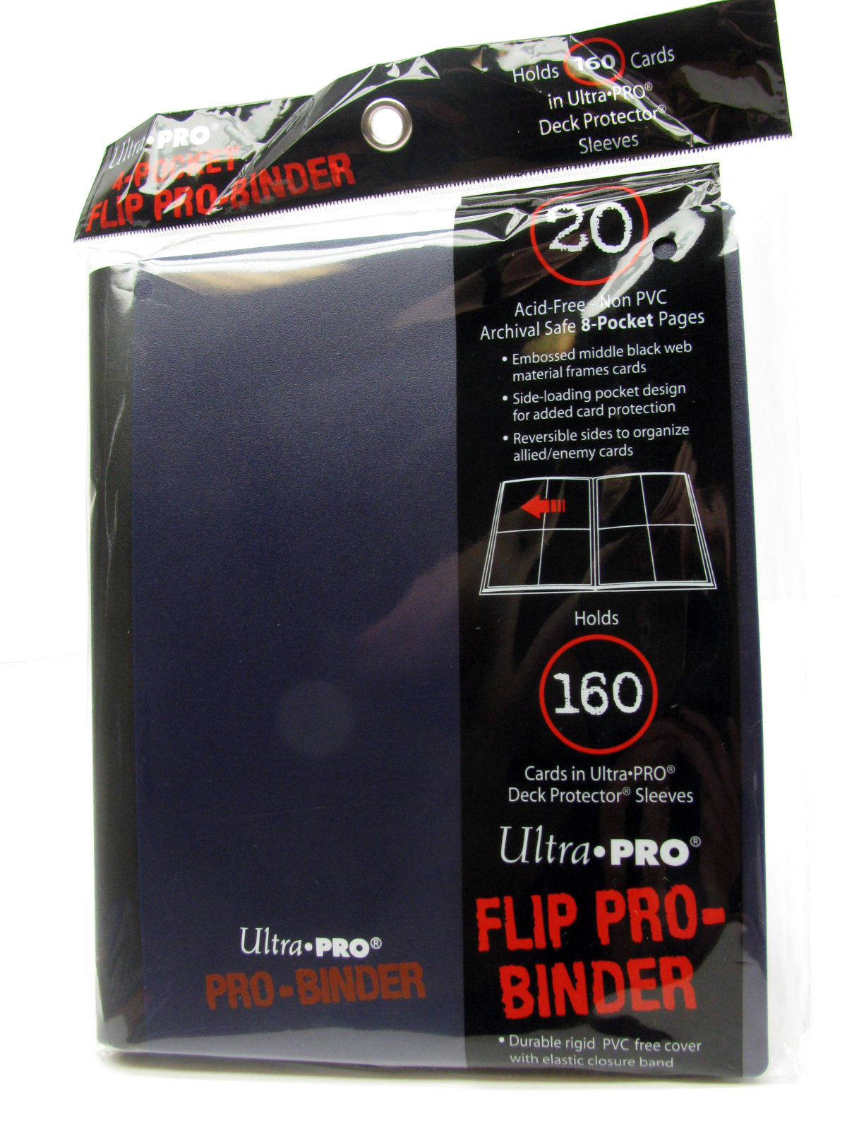 Ultra Pro ProBinder 4Pocket Flip Blue and Black for 160 Sleeved