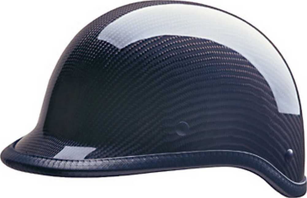 HCI Carbon Fiber Polo Motorcycle Half Helmet Black ABS Shell 105217