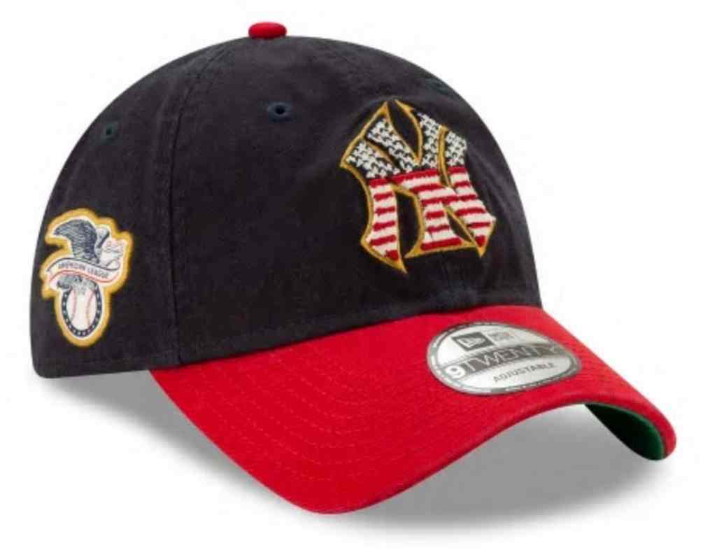 yankees hat with american flag