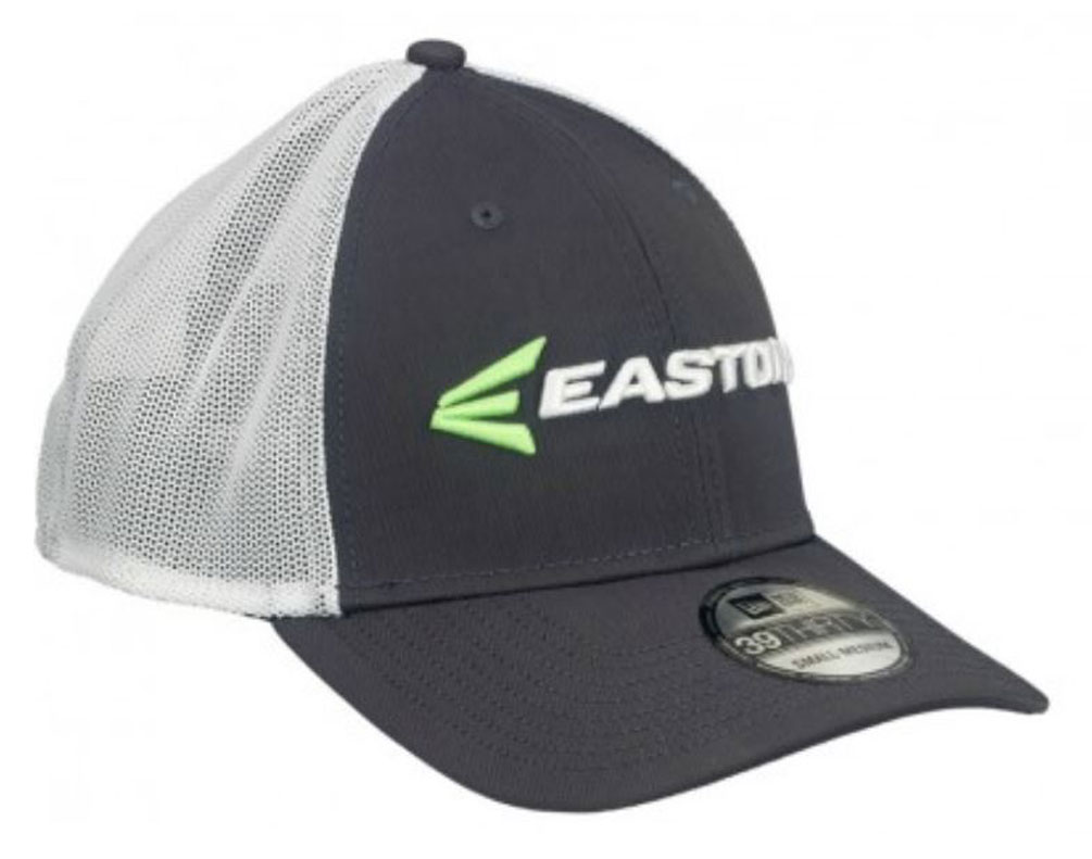 Easton Mens Gameday Hat M7 Linear 39Thirty Curved Bill Cap, Char/Grn