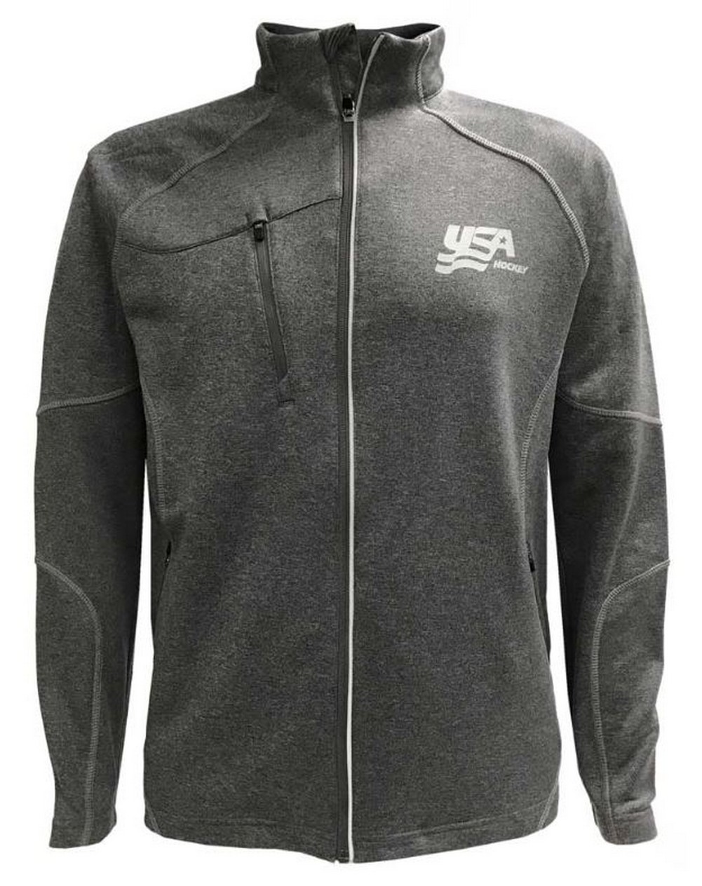 バットマン USA Hockey Men's Zip Gravity Performance Fleece Jacket Athletic