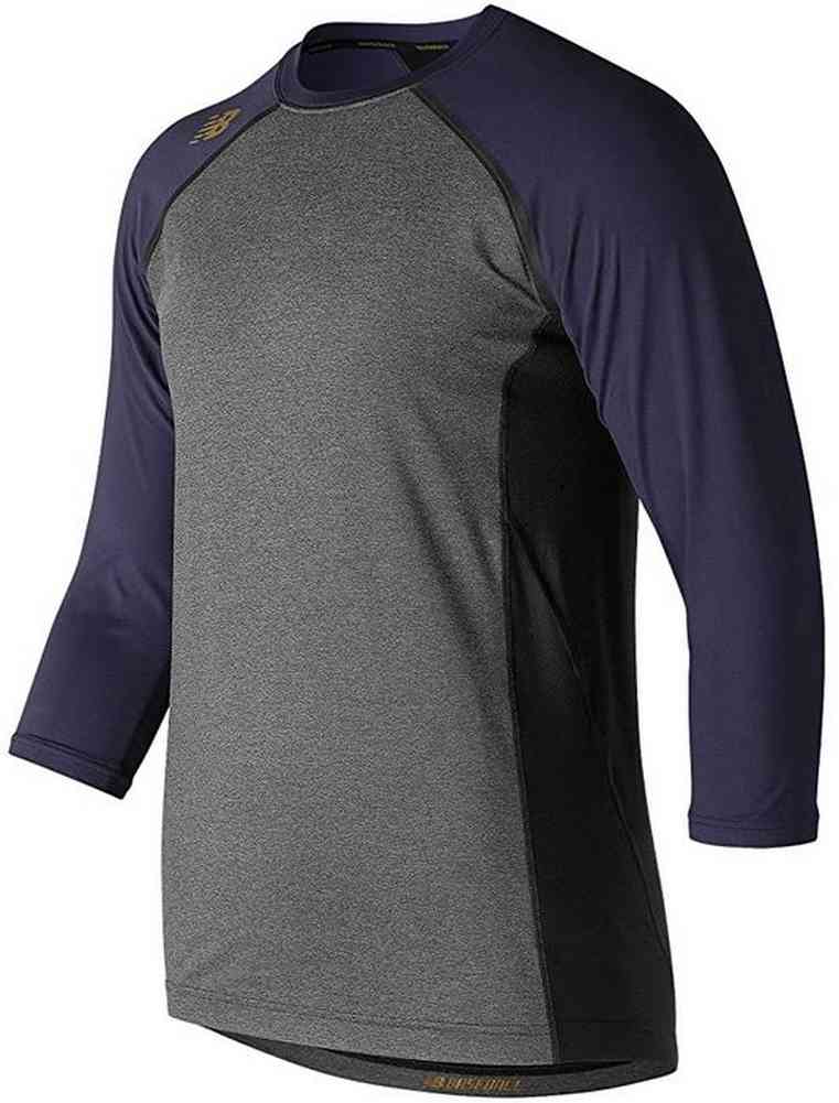 New Balance Men’s 4040 3/4 Sleeve Tee 3D Flex Metallic Logo Baseball Top Colors