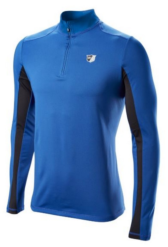 Wilson Staff Men's Performance Thermal Tech 1/2 Zip Pullover Shirt Top 3 Colors - Picture 4 of 4