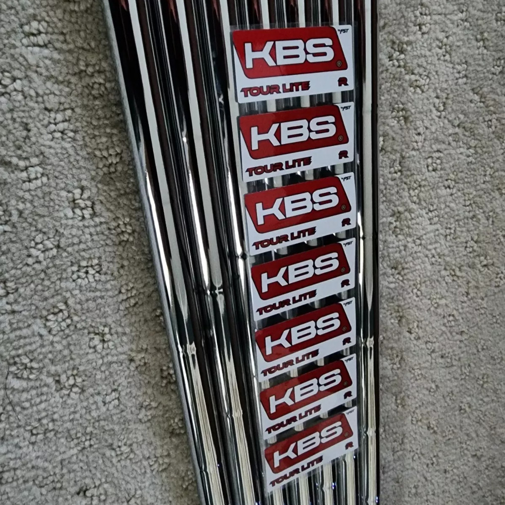 NEW Uncut KBS Tour Lite Steel Iron Shafts Regular Flex 4-PW .355