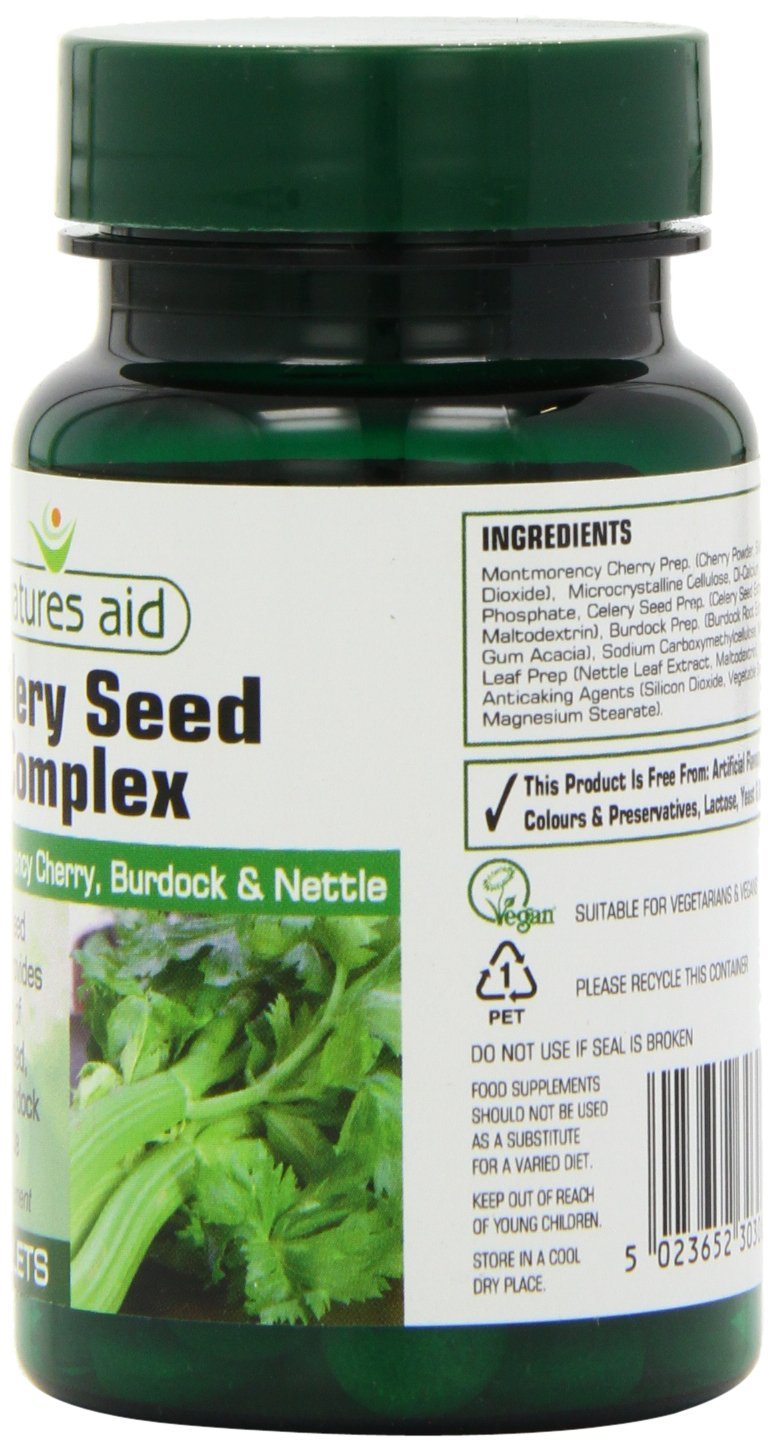 Natures Aid Celery Seed Complex 60 Tablets eBay