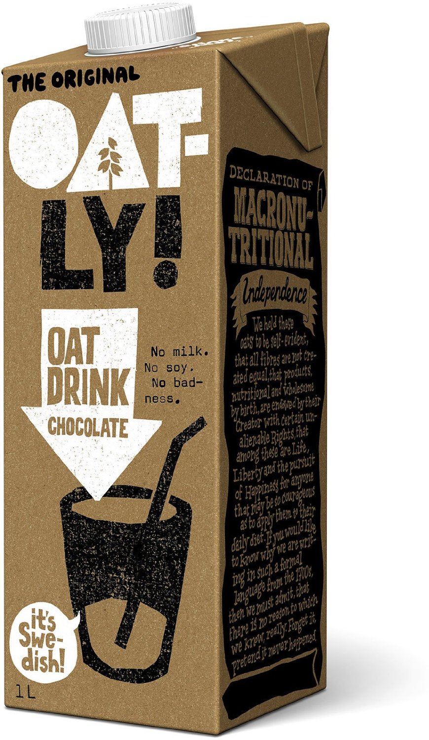 Oatly Oat Drink Chocolate 1ltr Pack of 6 eBay