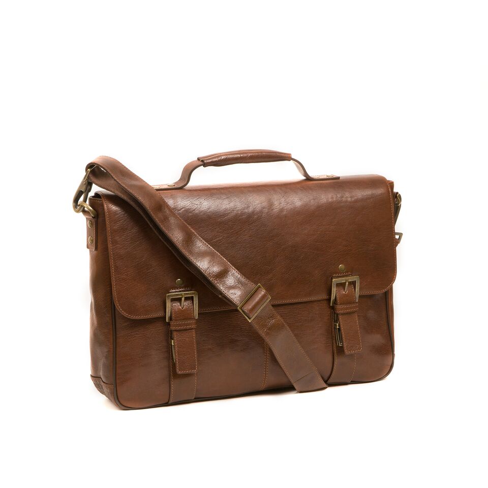 GLJJQMY Mens Messenger Bag Shoulder Bag Vintage Leather Briefcase Crossbody Bag Briefcase