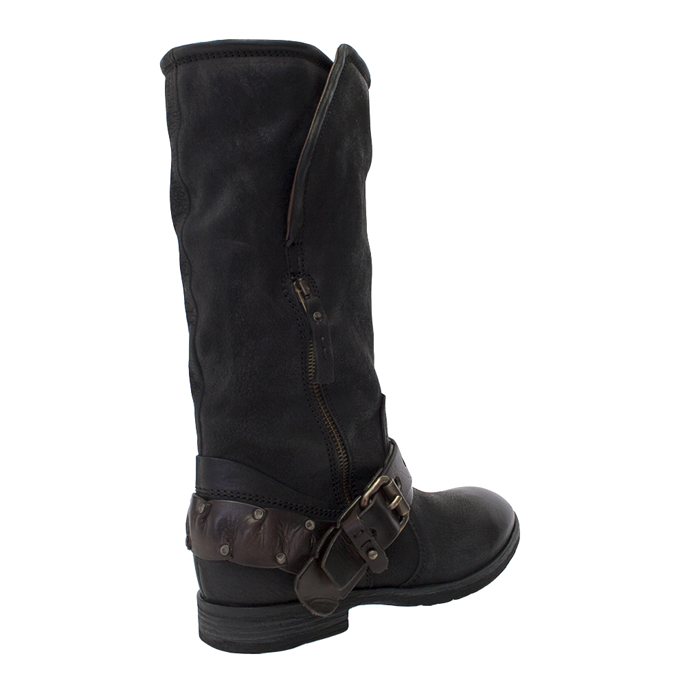 Nuevo 8100 Cuero Melrosado Cuero 8100 Con Cremallera Con Cinturón Mitad de Pantorrilla Bota 9db244 Nuevo 8100 Cuero Melrosado Cuero 8100 Con Cremallera Con Cinturón Mitad de Pantorrilla Bota 9db244