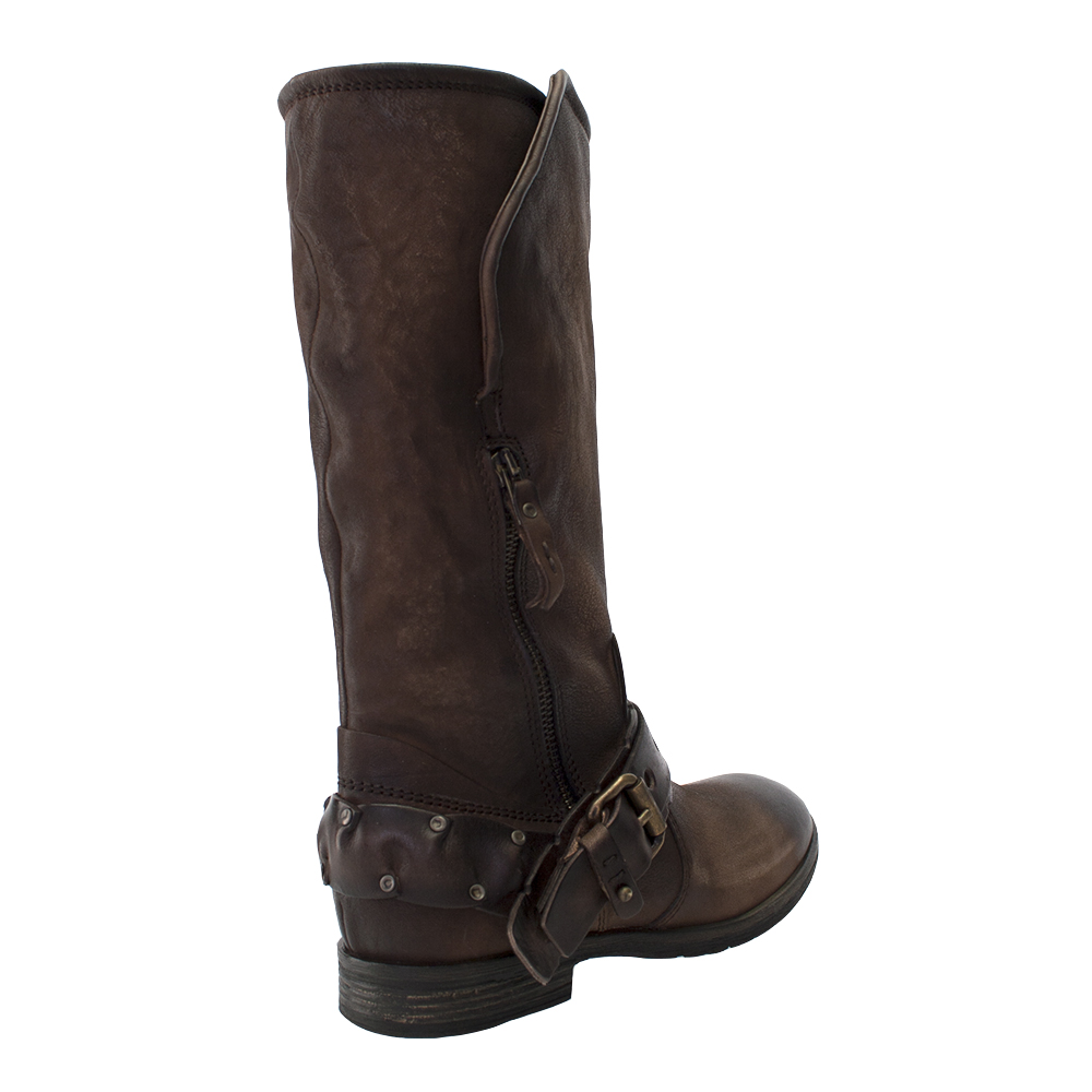 Nuevo 8100 Cuero Melrosado Cuero 8100 Con Cremallera Con Cinturón Mitad de Pantorrilla Bota 9db244 Nuevo 8100 Cuero Melrosado Cuero 8100 Con Cremallera Con Cinturón Mitad de Pantorrilla Bota 9db244