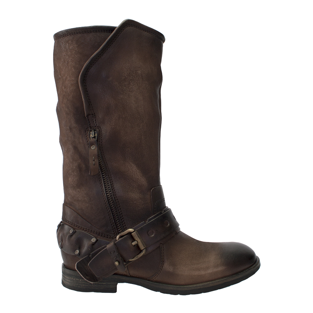 Nuevo 8100 Cuero Melrosado Cuero 8100 Con Cremallera Con Cinturón Mitad de Pantorrilla Bota 9db244 Nuevo 8100 Cuero Melrosado Cuero 8100 Con Cremallera Con Cinturón Mitad de Pantorrilla Bota 9db244