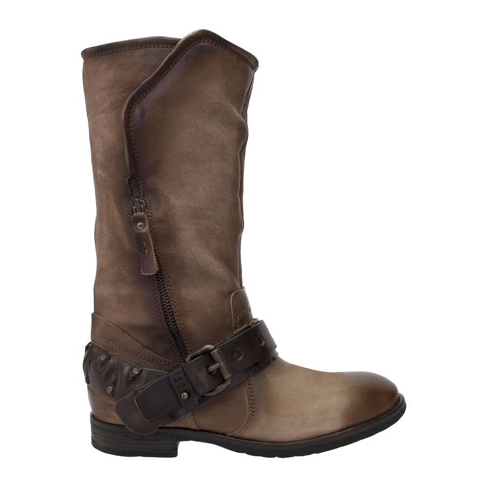 Nuevo 8100 Cuero Melrosado Cuero 8100 Con Cremallera Con Cinturón Mitad de Pantorrilla Bota 9db244 Nuevo 8100 Cuero Melrosado Cuero 8100 Con Cremallera Con Cinturón Mitad de Pantorrilla Bota 9db244