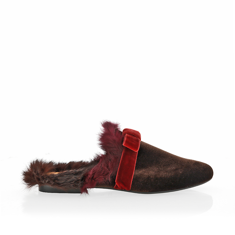 Amanda Gregory Velvet Niedrig Heel Heel Niedrig Slide With Bow e3a8ef Amanda Gregory Velvet Niedrig Heel Heel Niedrig Slide With Bow e3a8ef