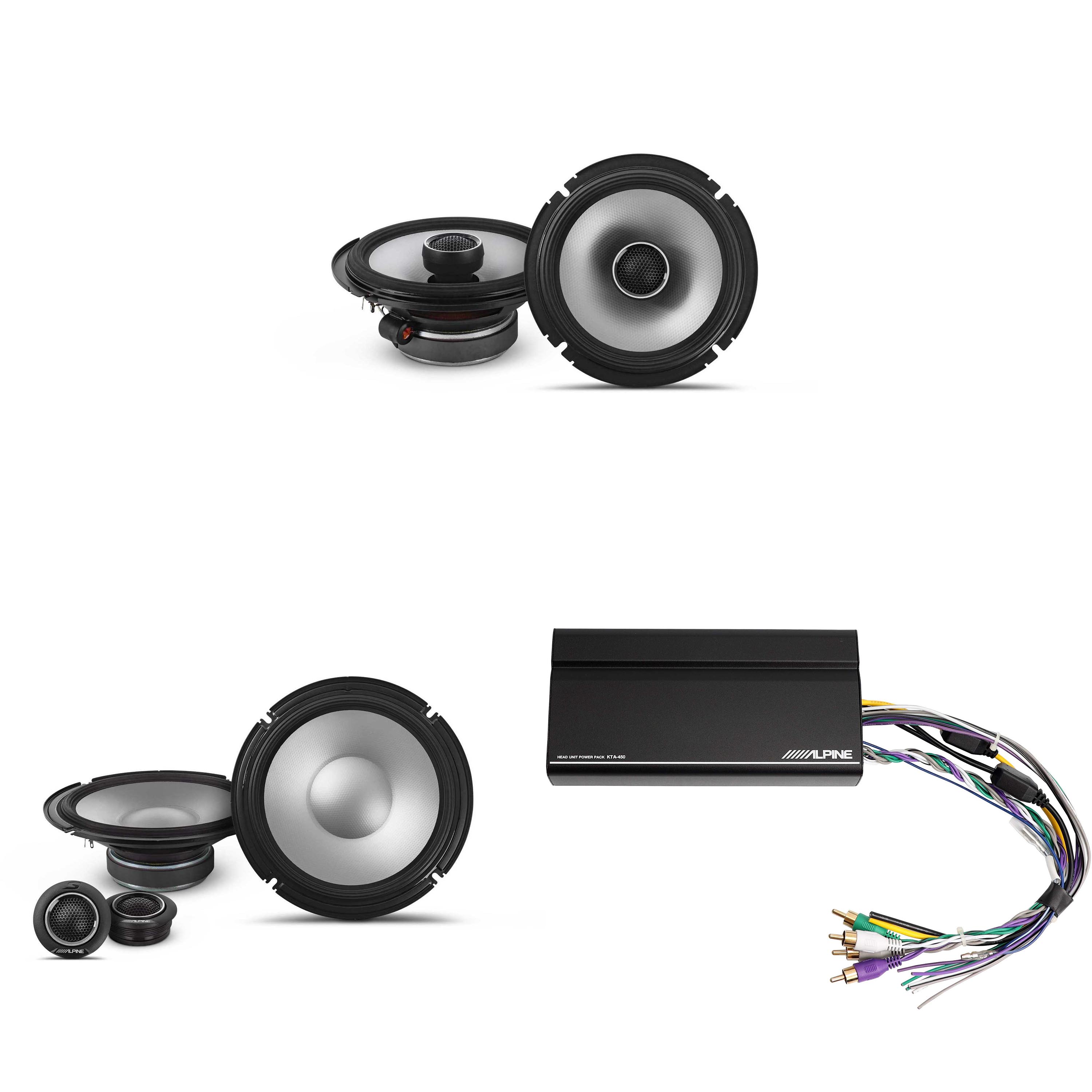 Alpine KTA-450 4 Ch.Power Pack Amp w/ S2-S80C & S2-S65 S-Series Speakers