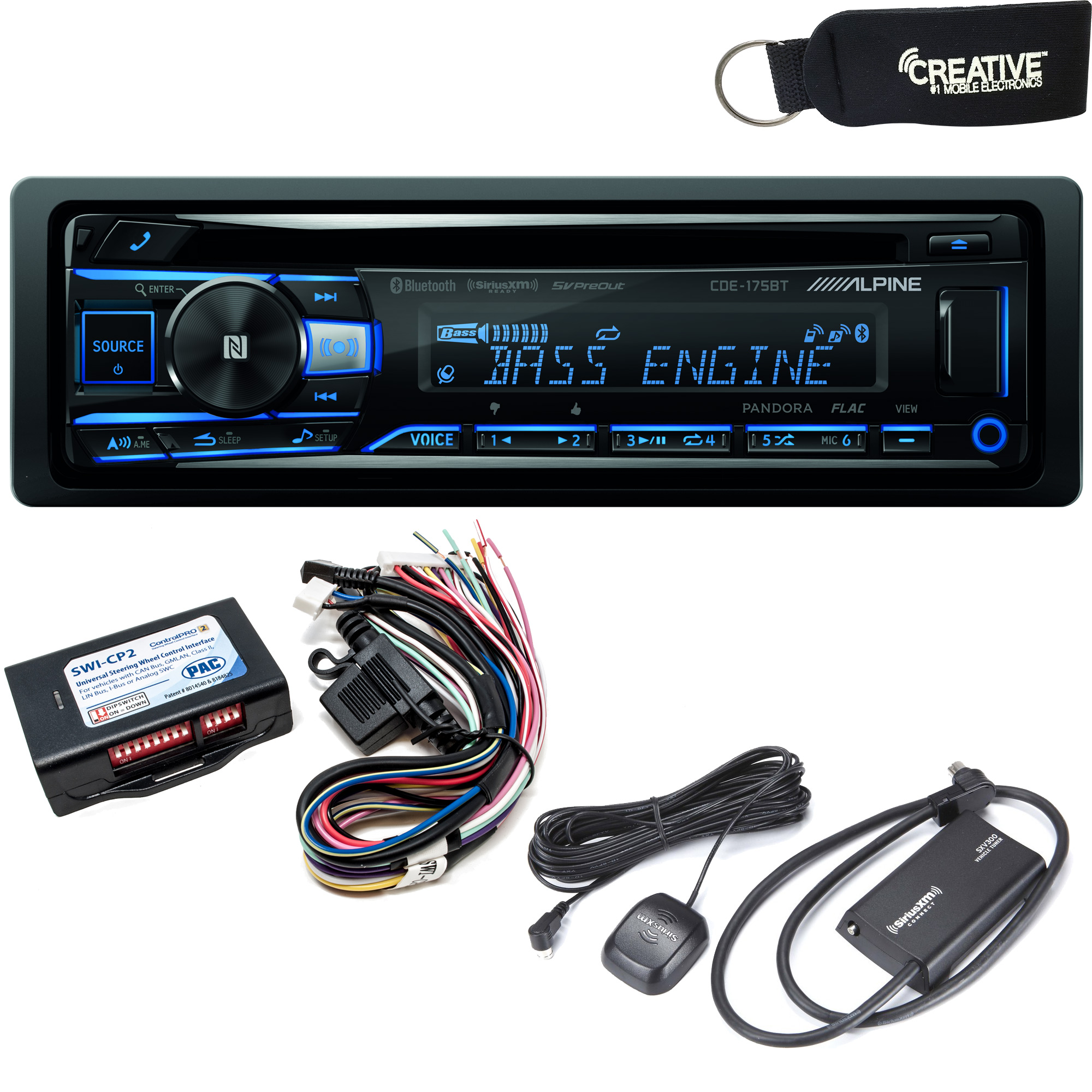 Includes SWI-RC Steering Wheel Control Interface JVC KD-R990BTS CD Receiver w//Bluetooth
