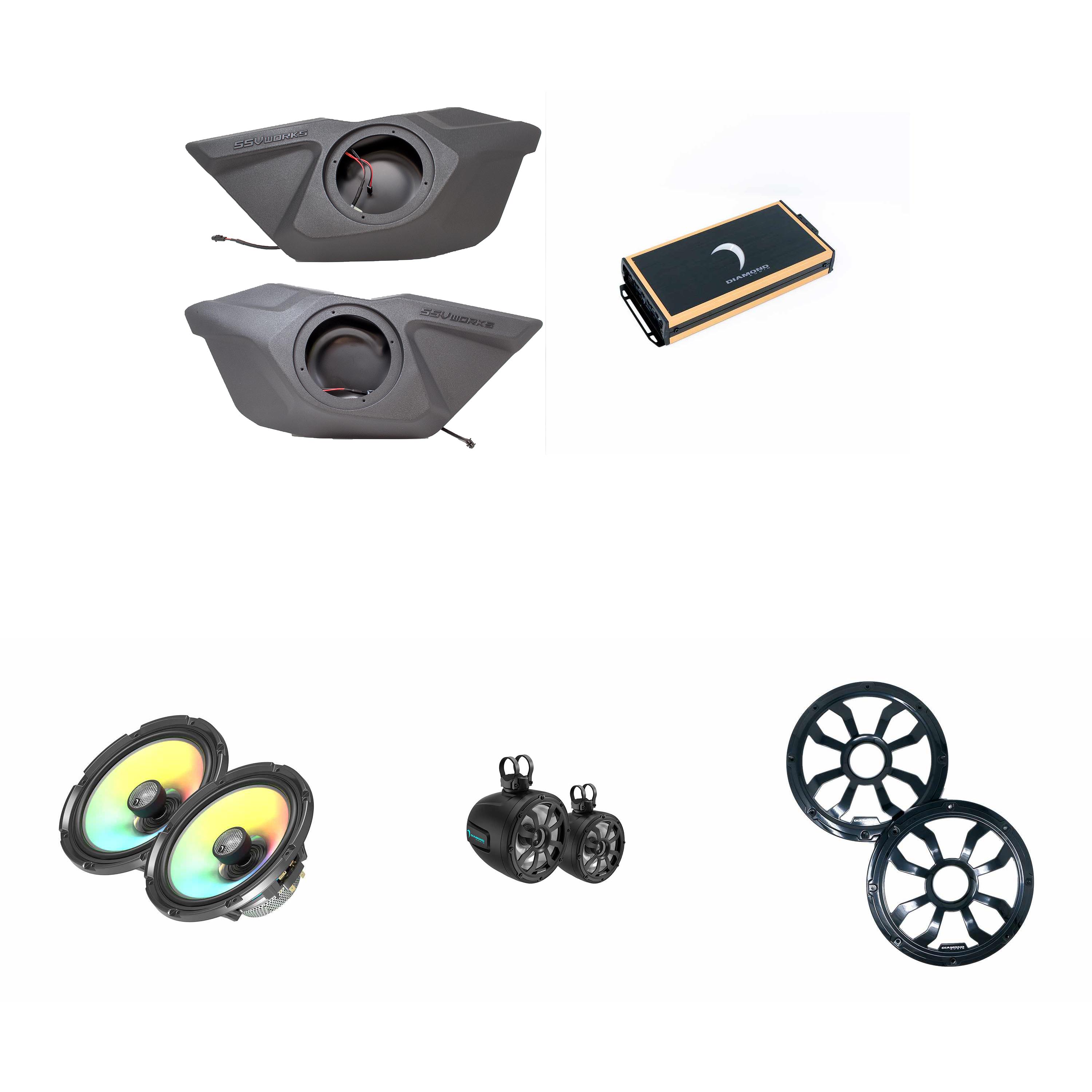 Diamond Audio '20-24 RZR Pro Upgrade Bundle - front door speakers