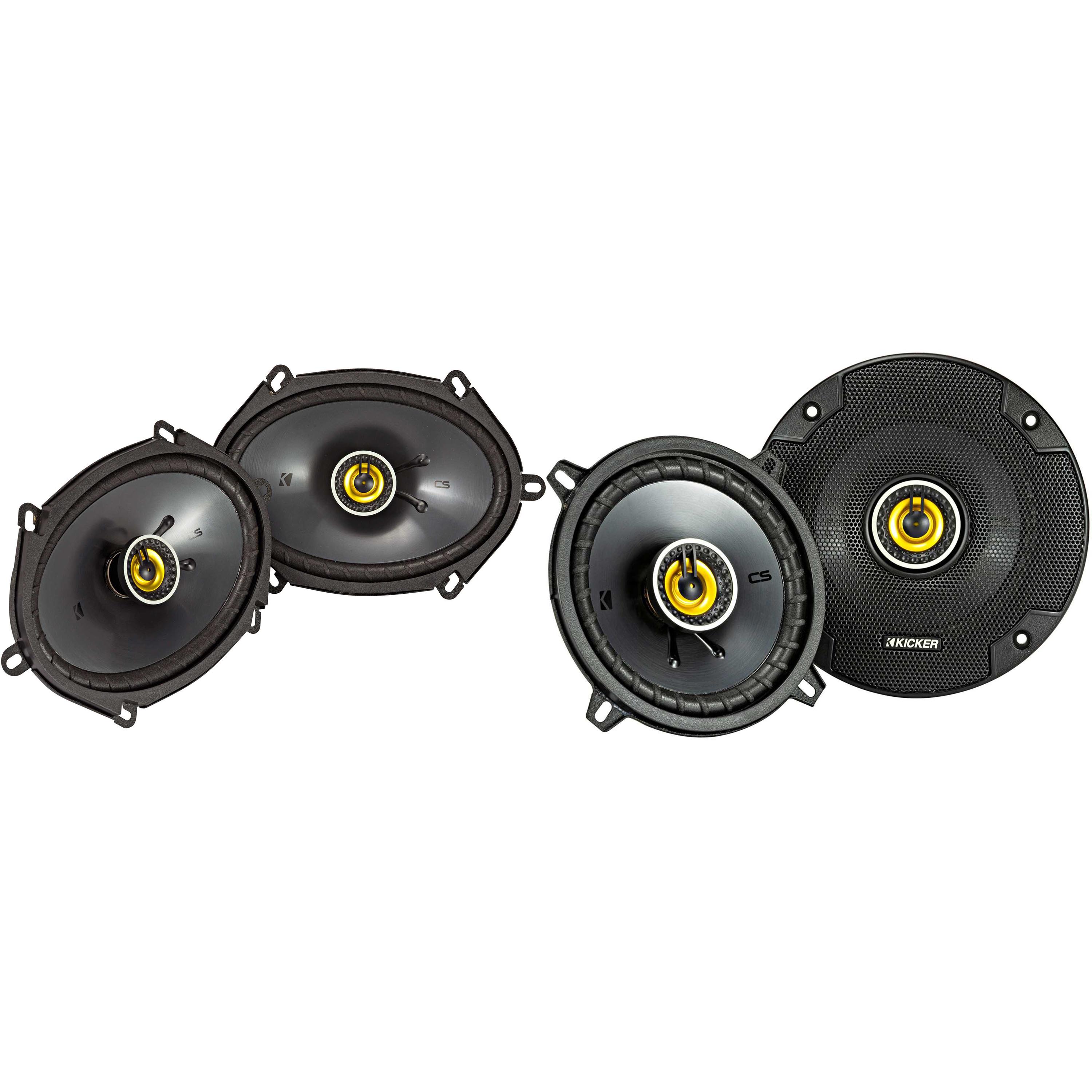 Kicker 46CSC684 CS-Series CSC68 6x8-Inch Coaxial Speakers  w/ 46CSC54 5.25