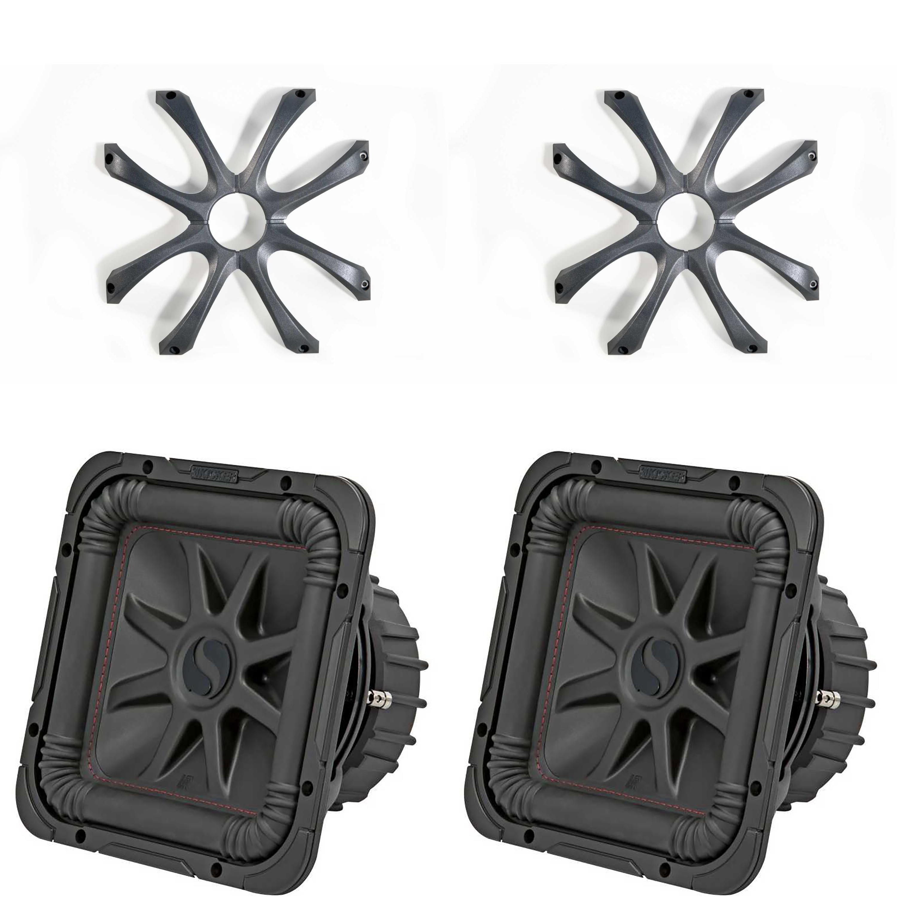 KICKER 45L7R102 L7R 10インチ (25cm) サブウーファー デュアルボイスコイル 2オーム Harmony Audio Kicker 45TL7R102 カーオーディオ L7R Solobaric L7