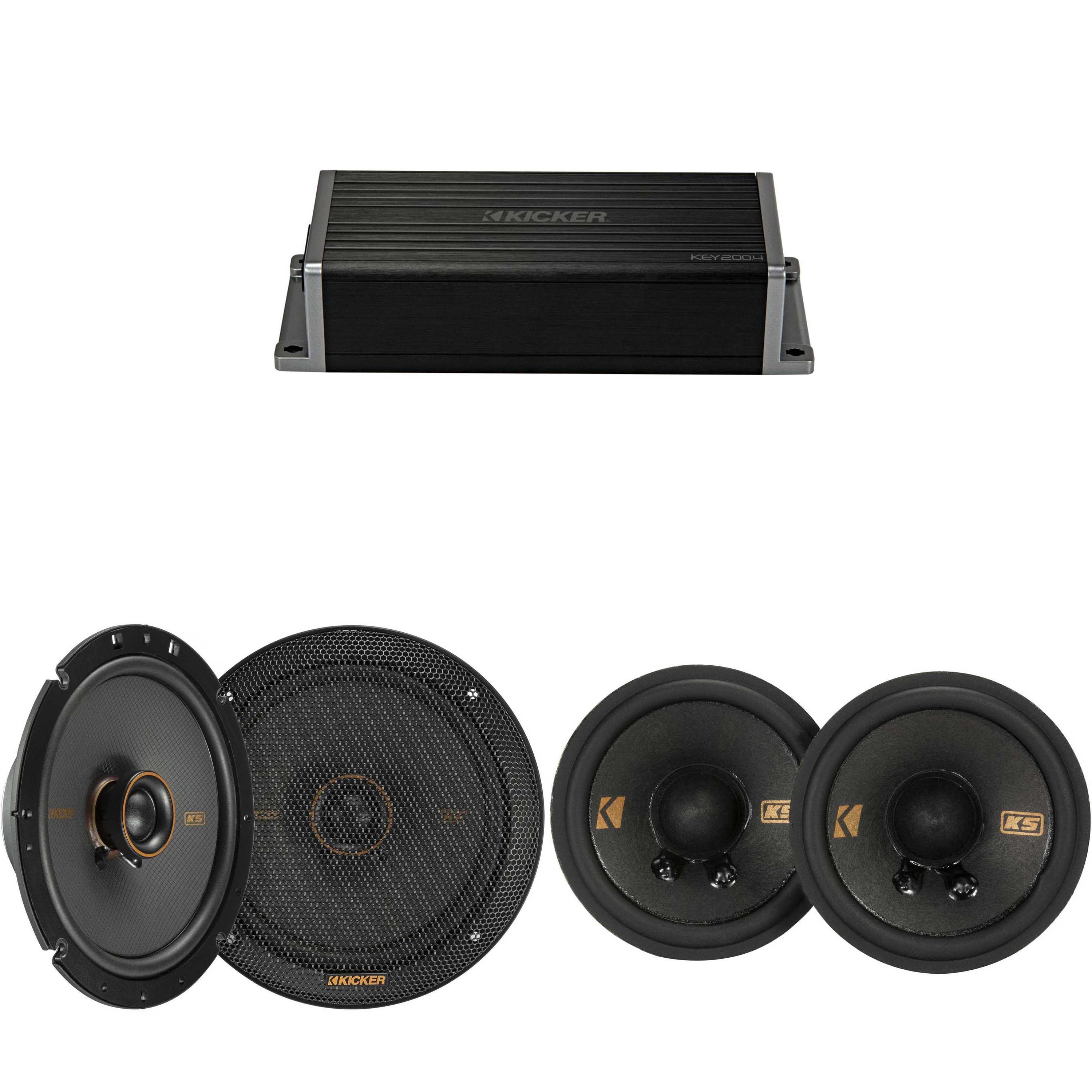 Kicker 47KEY2004 4-Channel DSP Smart Amp w/ 51KSC 2.75