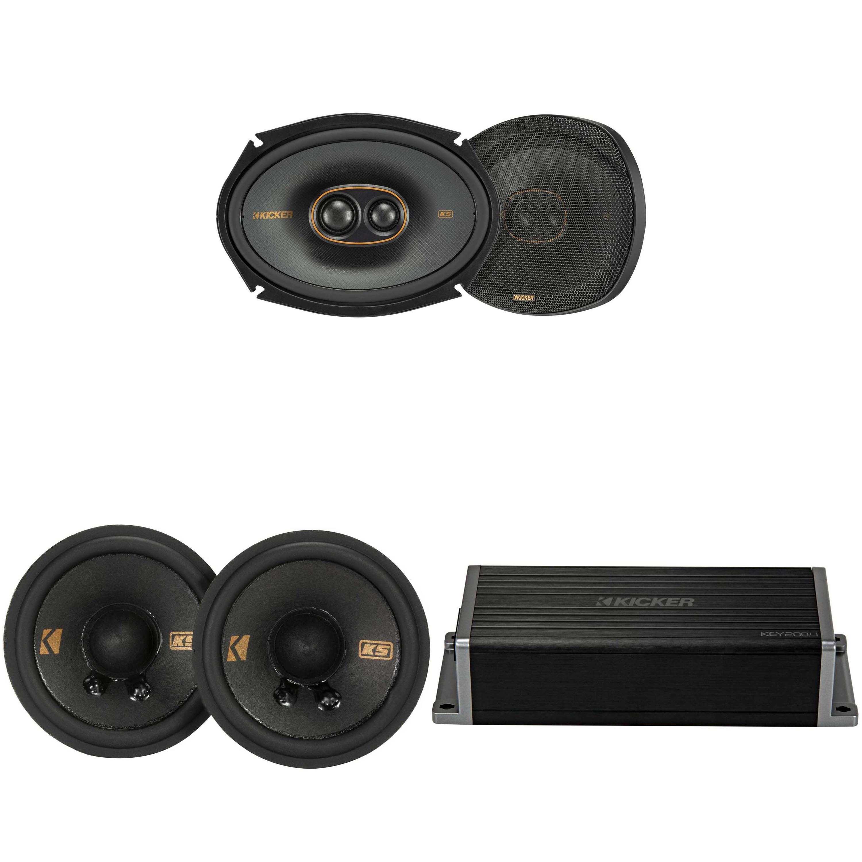 Kicker 47KEY2004 4-Channel DSP Smart Amp w/ 51KSC 2.75