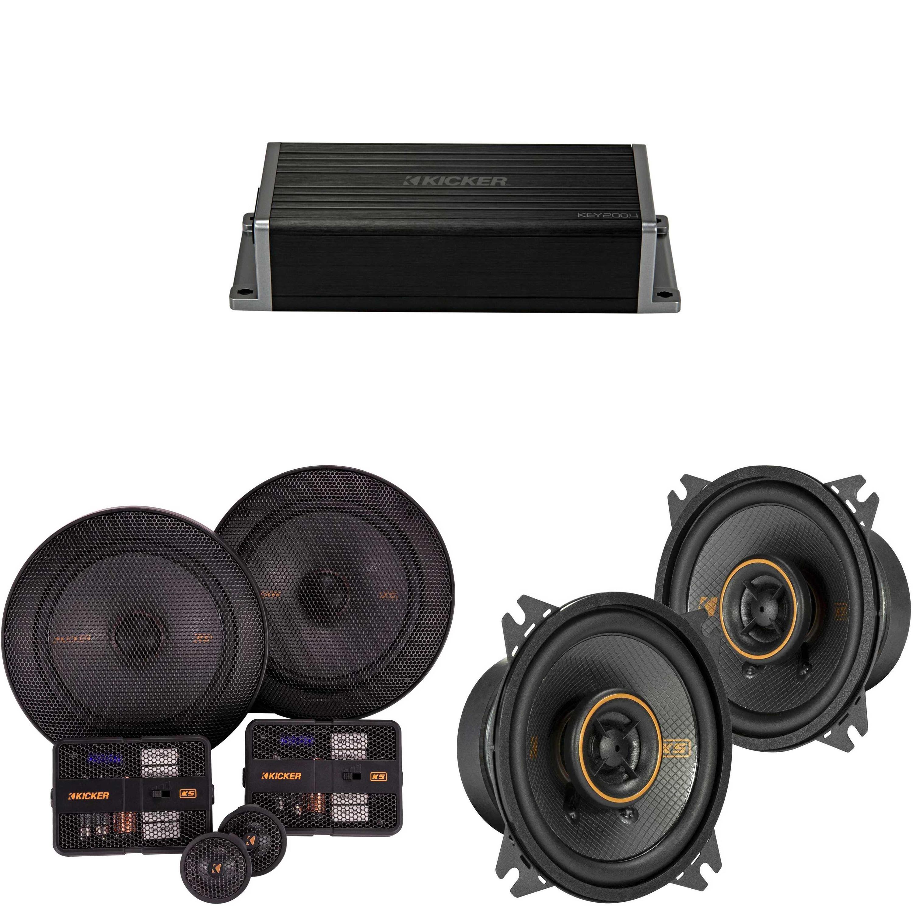 Kicker 47KEY2004 4-Channel DSP Smart Amp w/ 51KSS 6.5