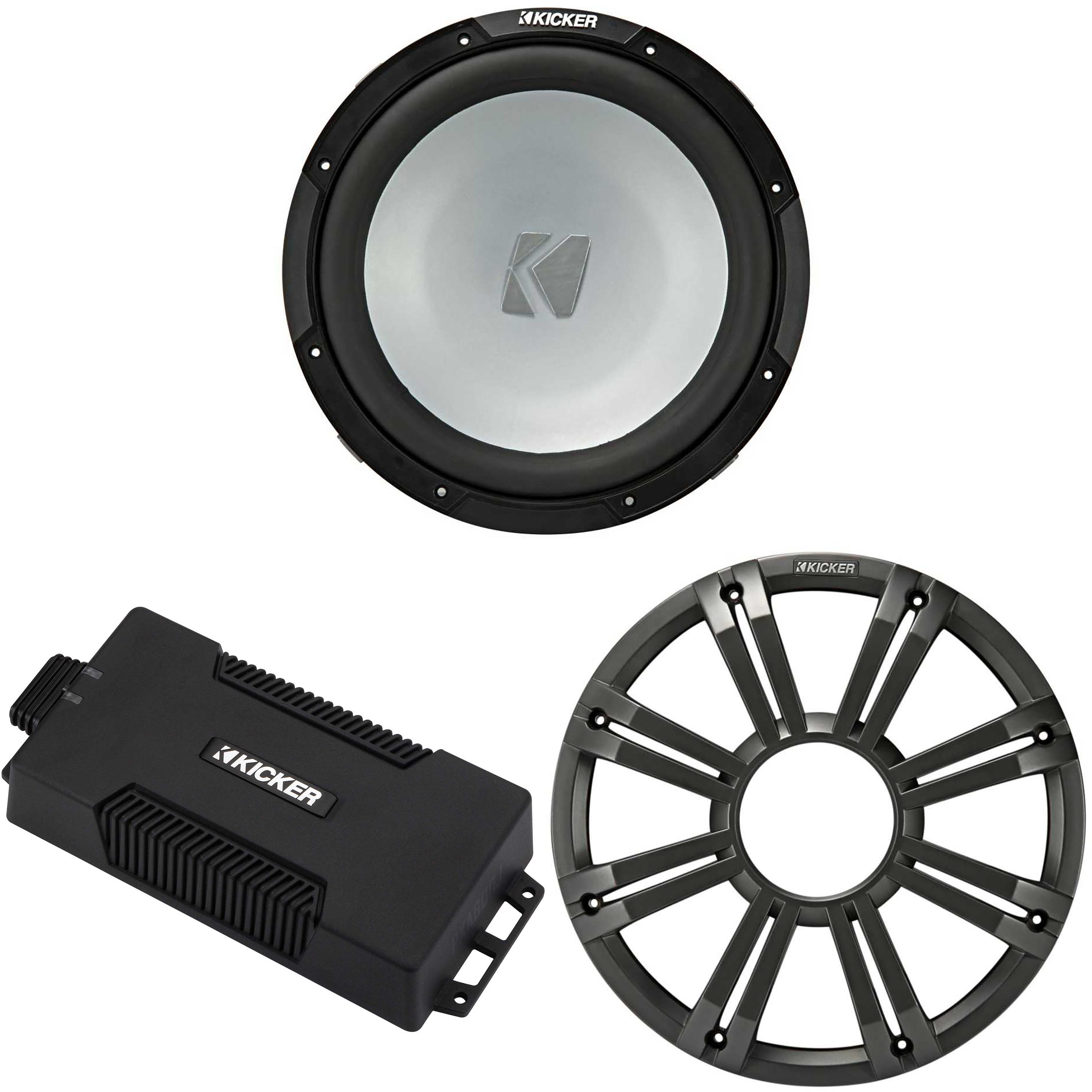 Kicker 48PXA6001 Weatherproof Powersport Mono Amp & 12