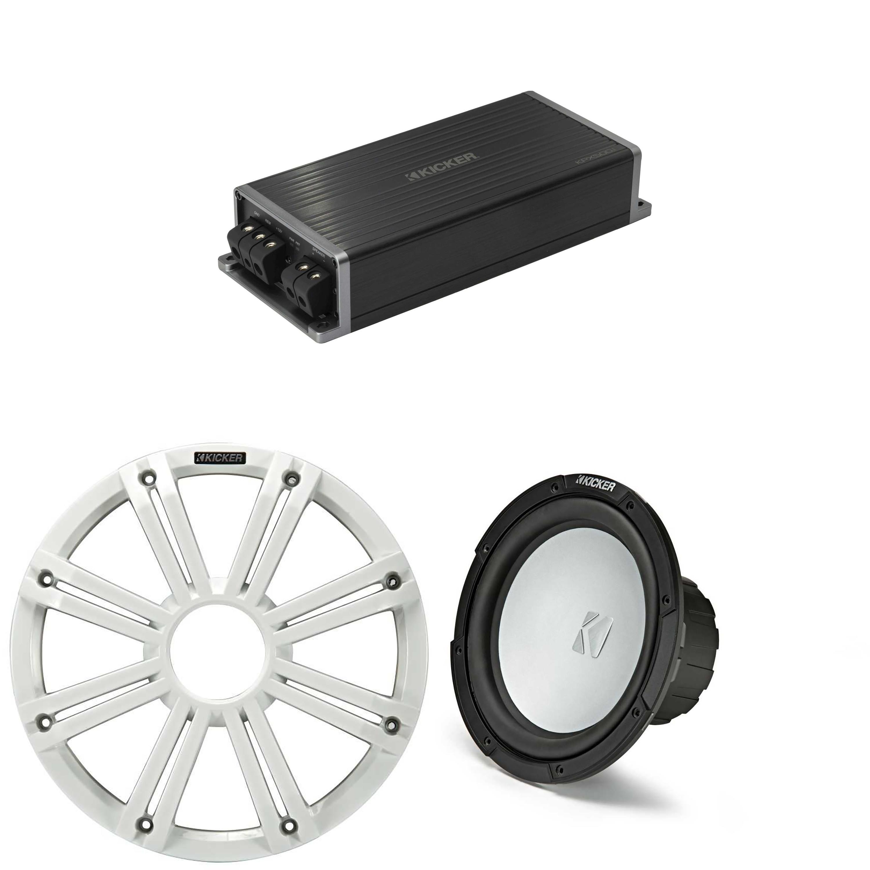 Kicker Marine KPX500.1 Powersports Amp & 10