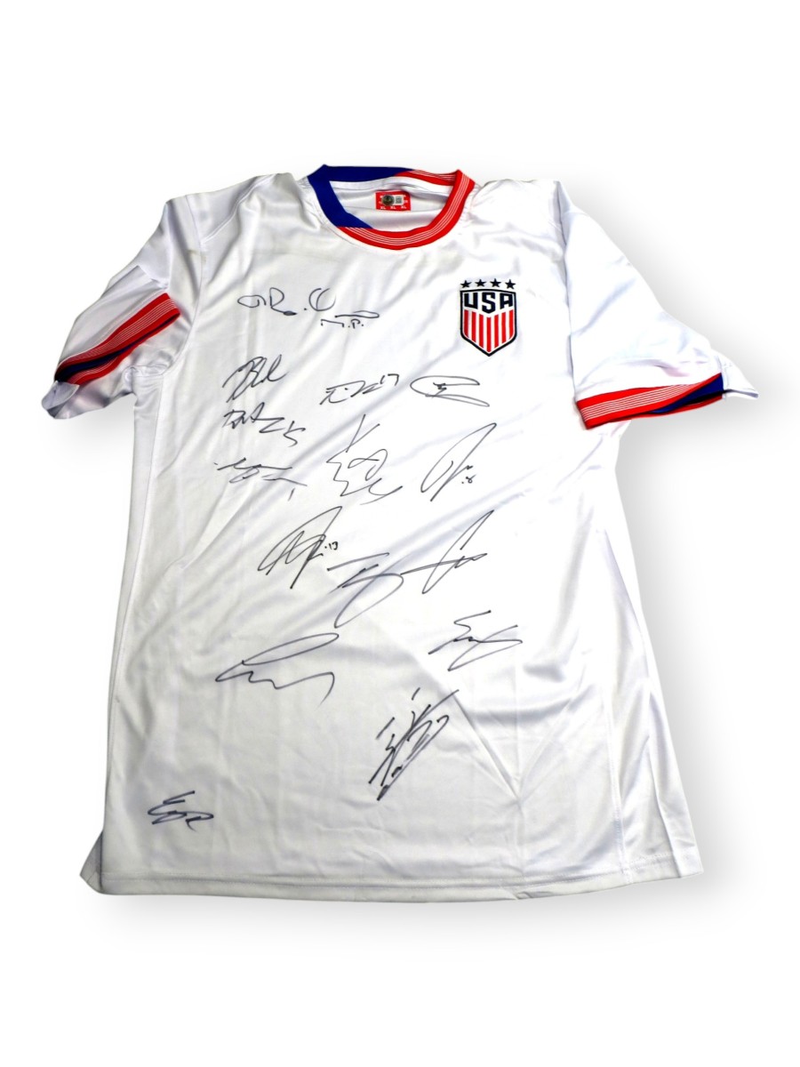 2025 Team USA Soccer Multi Autographed Signed Team USA Jersey Pulisic Luna +14 BAS AE16348 
