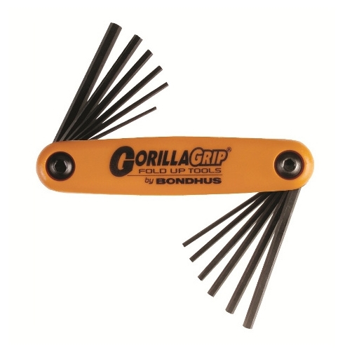 Hex Key Gorilla Grip Set 5/64" to 5/32" & 1.50 mm to 5 mm (12 Keys