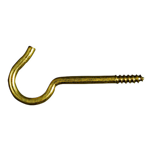3 3 8 Solid Brass Ceiling Hooks Pack Of 2 38613192270 Ebay