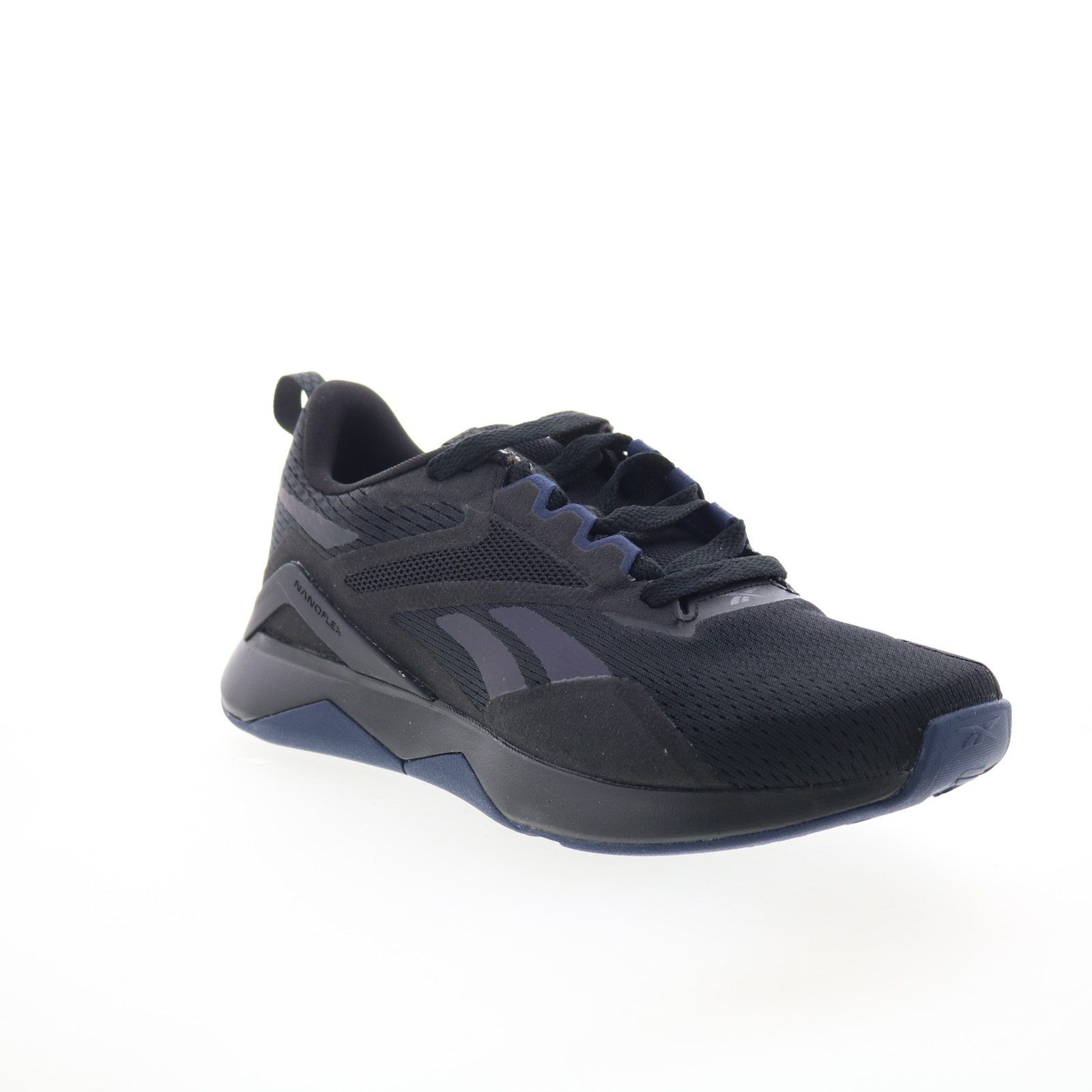 Reebok Nanoflex TR Mens Black Mesh Lace Up Athletic Cross