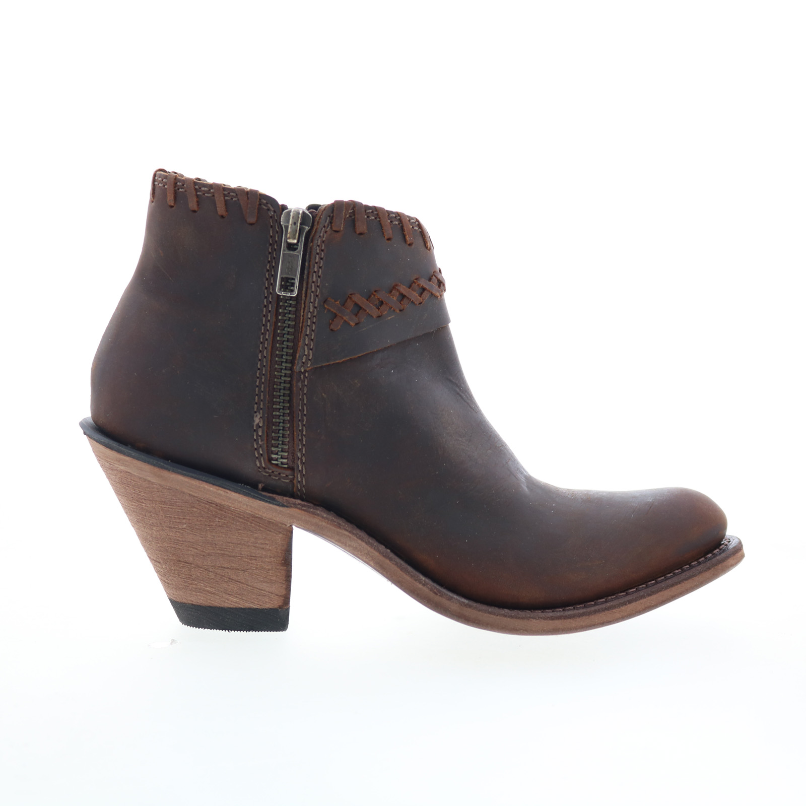 Jama Old West Snip Toe Damen Braun Leder Stiefel - Produktbild 1