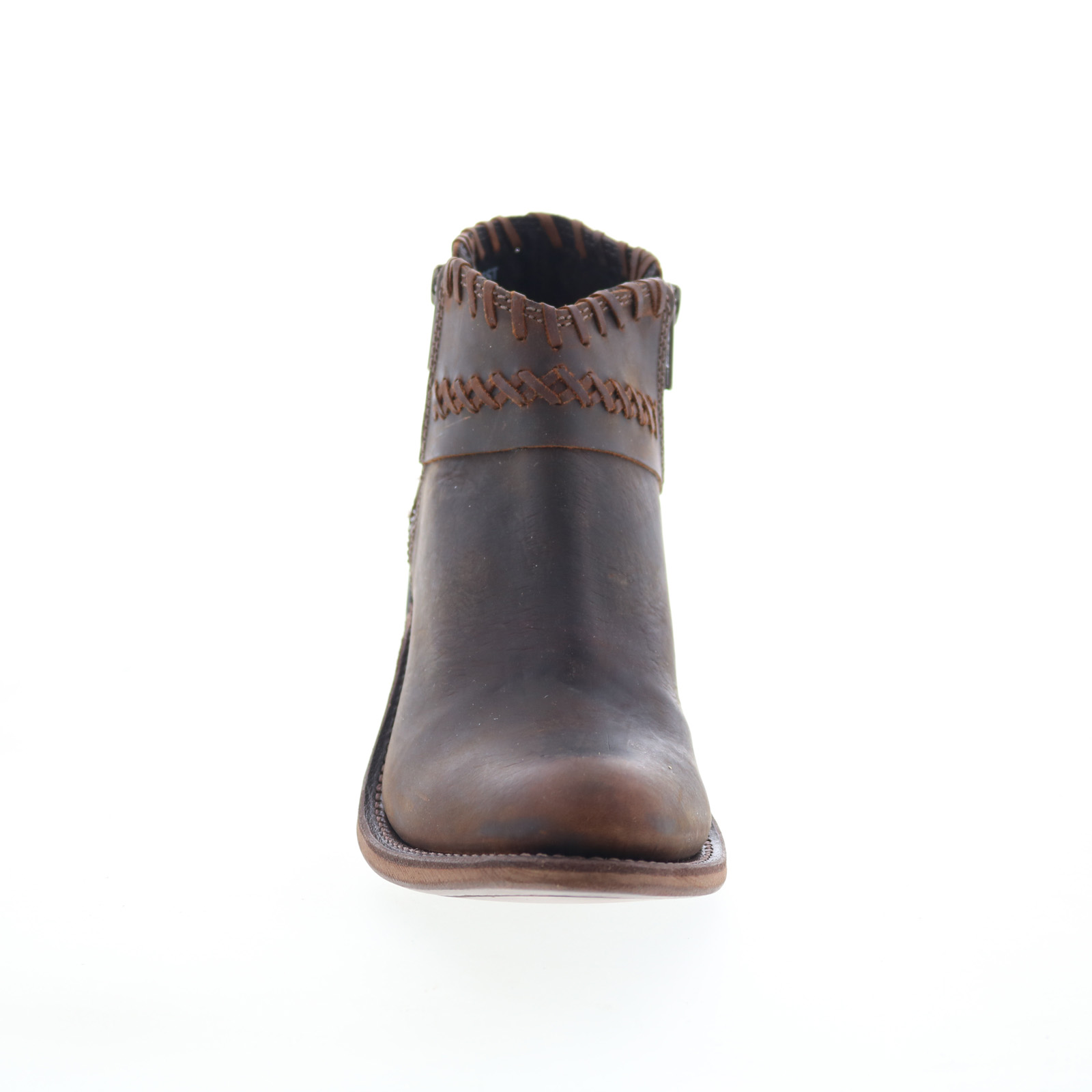 Jama Old West Snip Toe Damen Braun Leder Stiefel