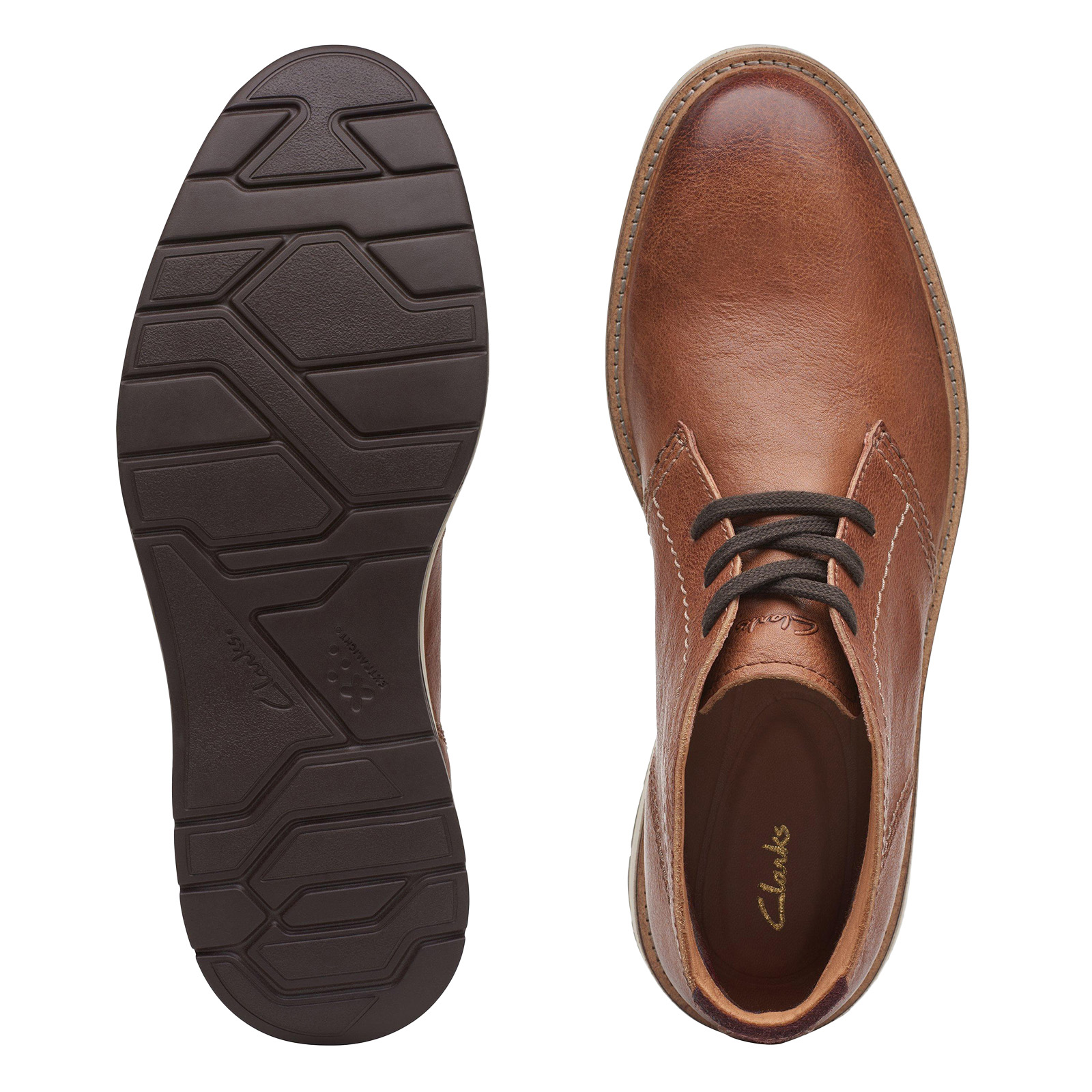 Clarks Chantry Mid 26167708 Mens Brown Leather Lace Up  display picture 1