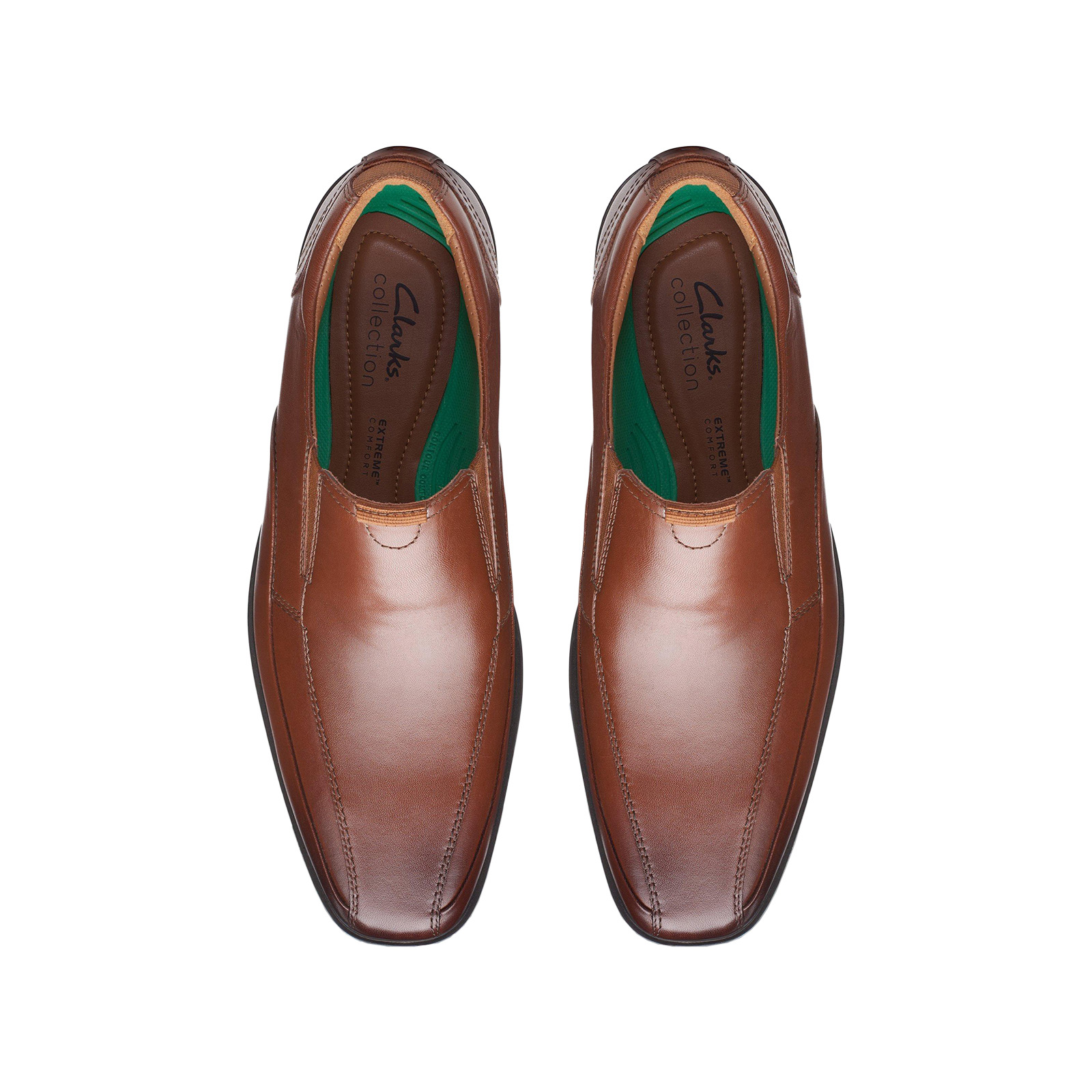 Clarks Lite Ave 26169241 Mens Brown Wide Loafers & Slip Ons  display picture 3
