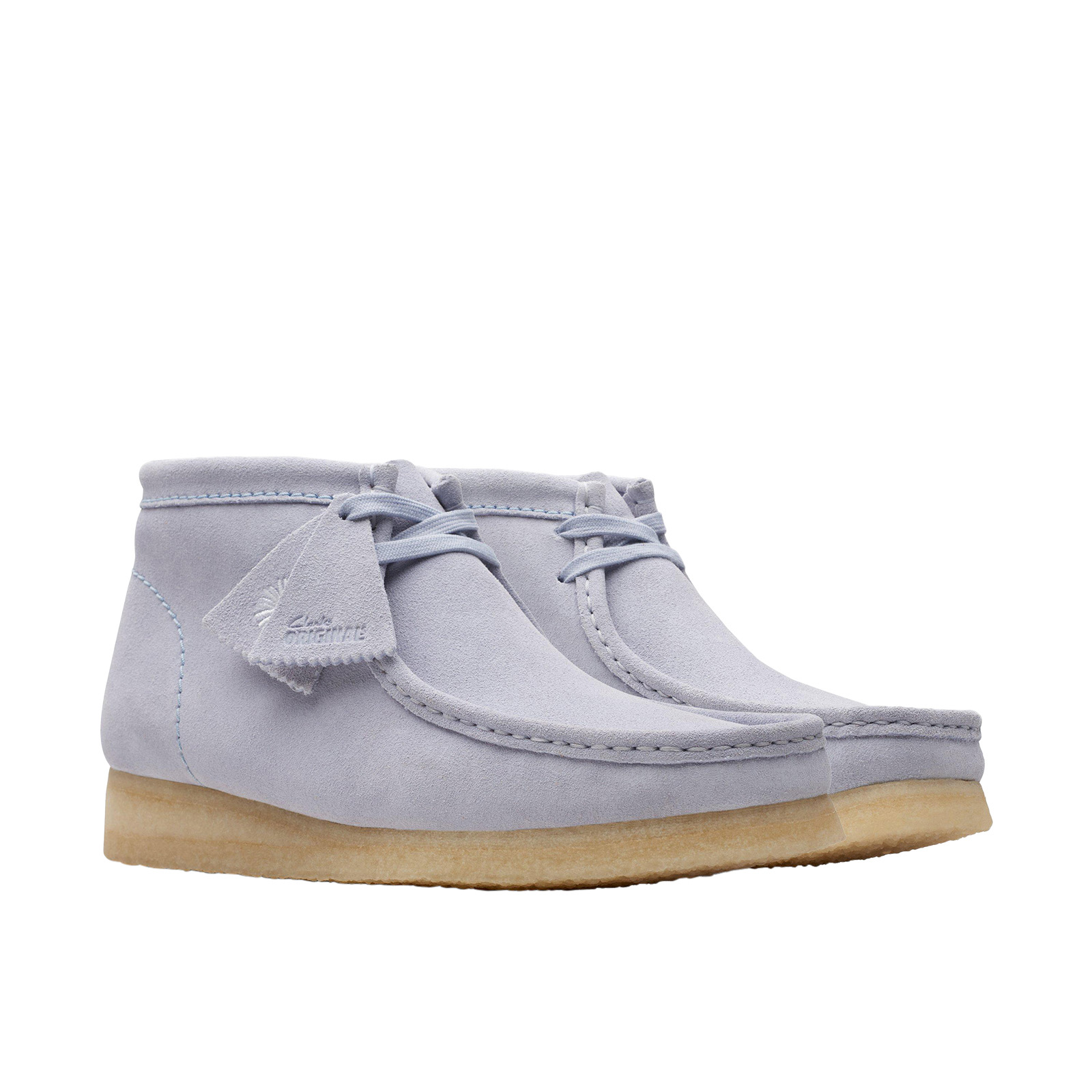Clarks Wallabee Boot 26175699 Mens Gray Suede Lace Up